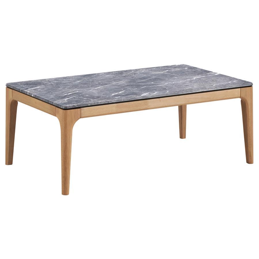 Traditional Coffee Table Polaris Coffee Table 707858-CT 707858-CT in Natural, Gray 