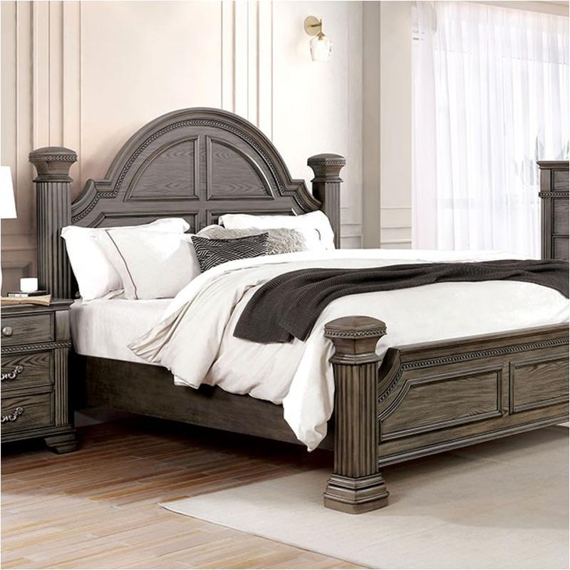 

    
Traditional Gray Solid Wood CAL Bed Furniture of America FOA7144GY Pamphilos
