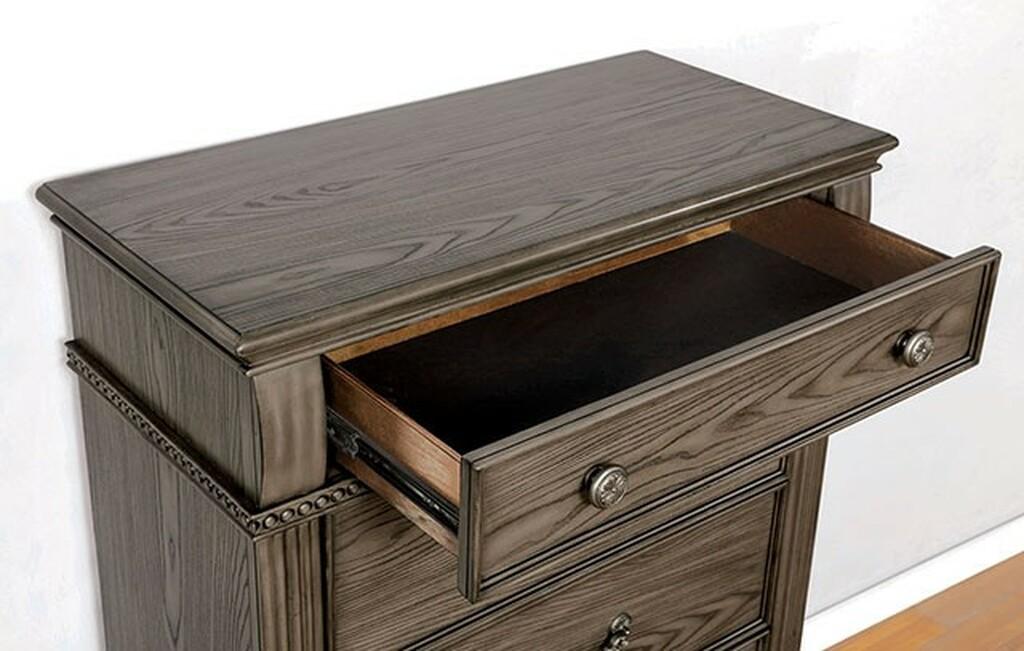 

    
 Shop  Traditional Gray Solid Wood CAL Bedroom Set 6pcs Furniture of America FOA7144GY Pamphilos

