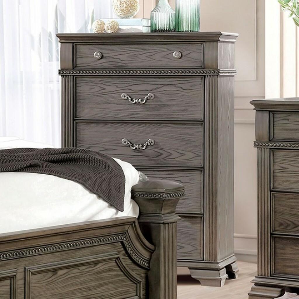 

    
 Order  Traditional Gray Solid Wood CAL Bedroom Set 6pcs Furniture of America FOA7144GY Pamphilos
