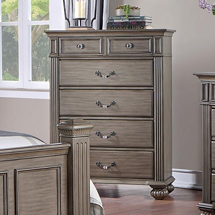 

    
Traditional Gray Solid Wood Chest Furniture of America Syracuse CM7129GY-C
