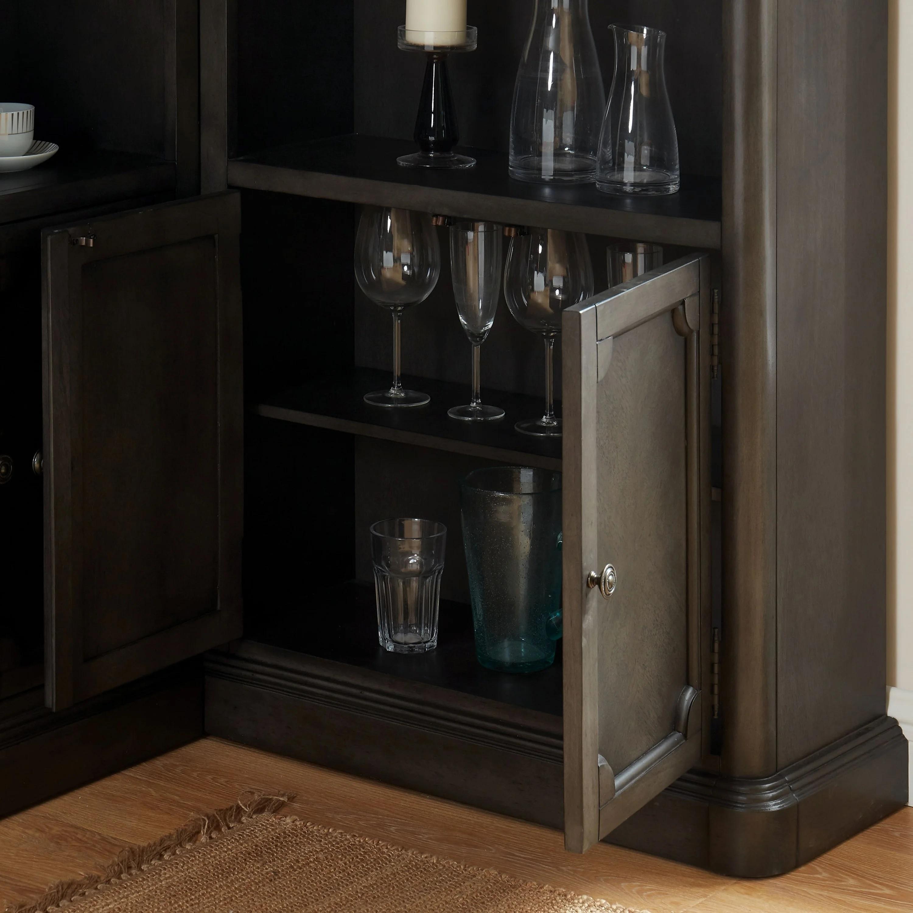 

                    
Buy Traditional Gray Solid Wood Curio Furniture of America CM-CR142GY-CURIO Voltaire
