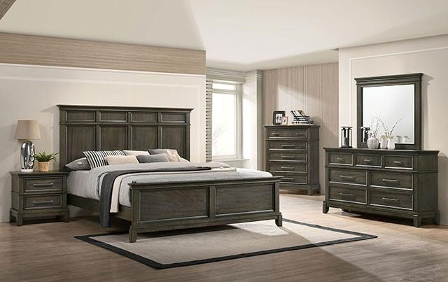 

    
Traditional Gray Solid Wood King Bedroom Set 5pcs Furniture of America CM7221GY-EK Houston
