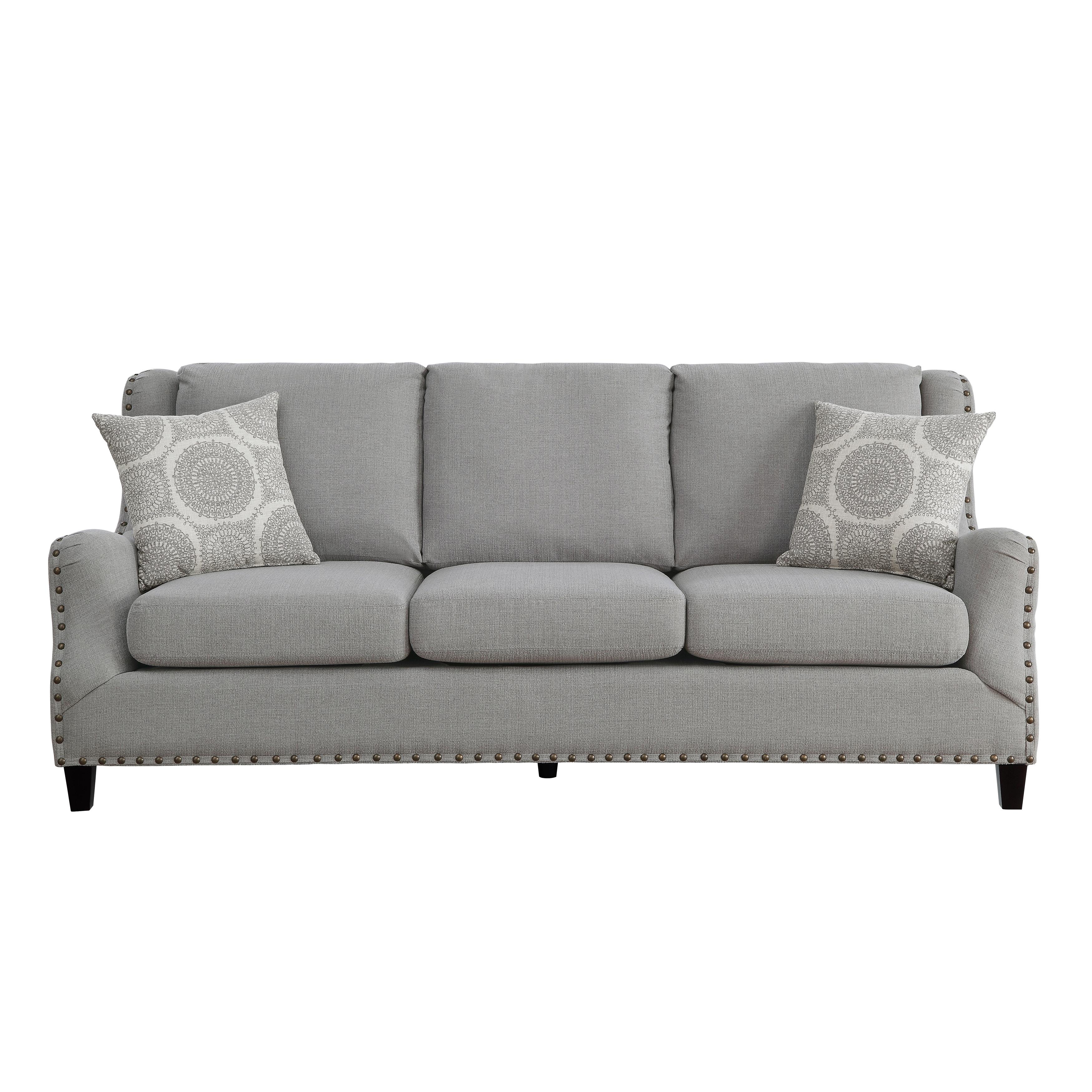 

    
Traditional Gray Textured Sofa Homelegance 9339GY-3 Halton
