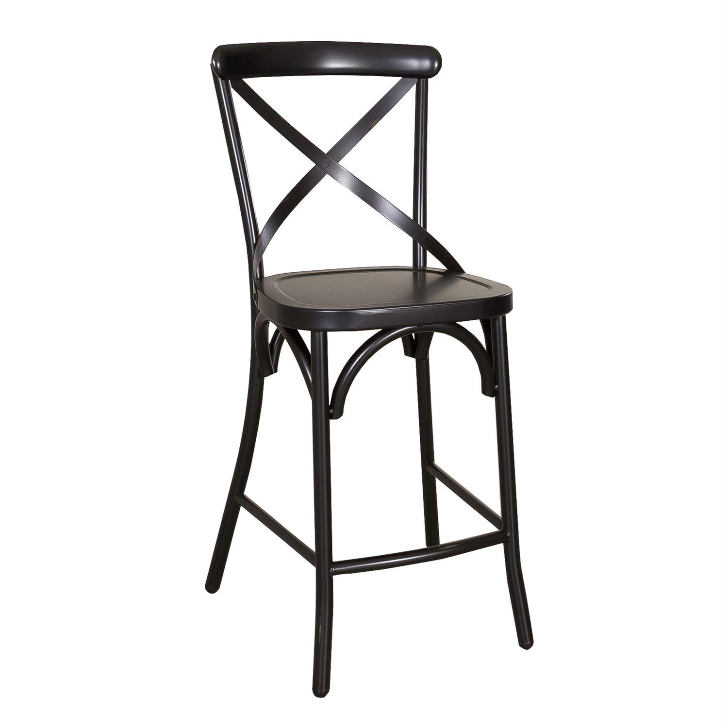 

    
Distressed Metal Finish Black Counter Chairs 2pcs  179-B300524-B Liberty Furniture
