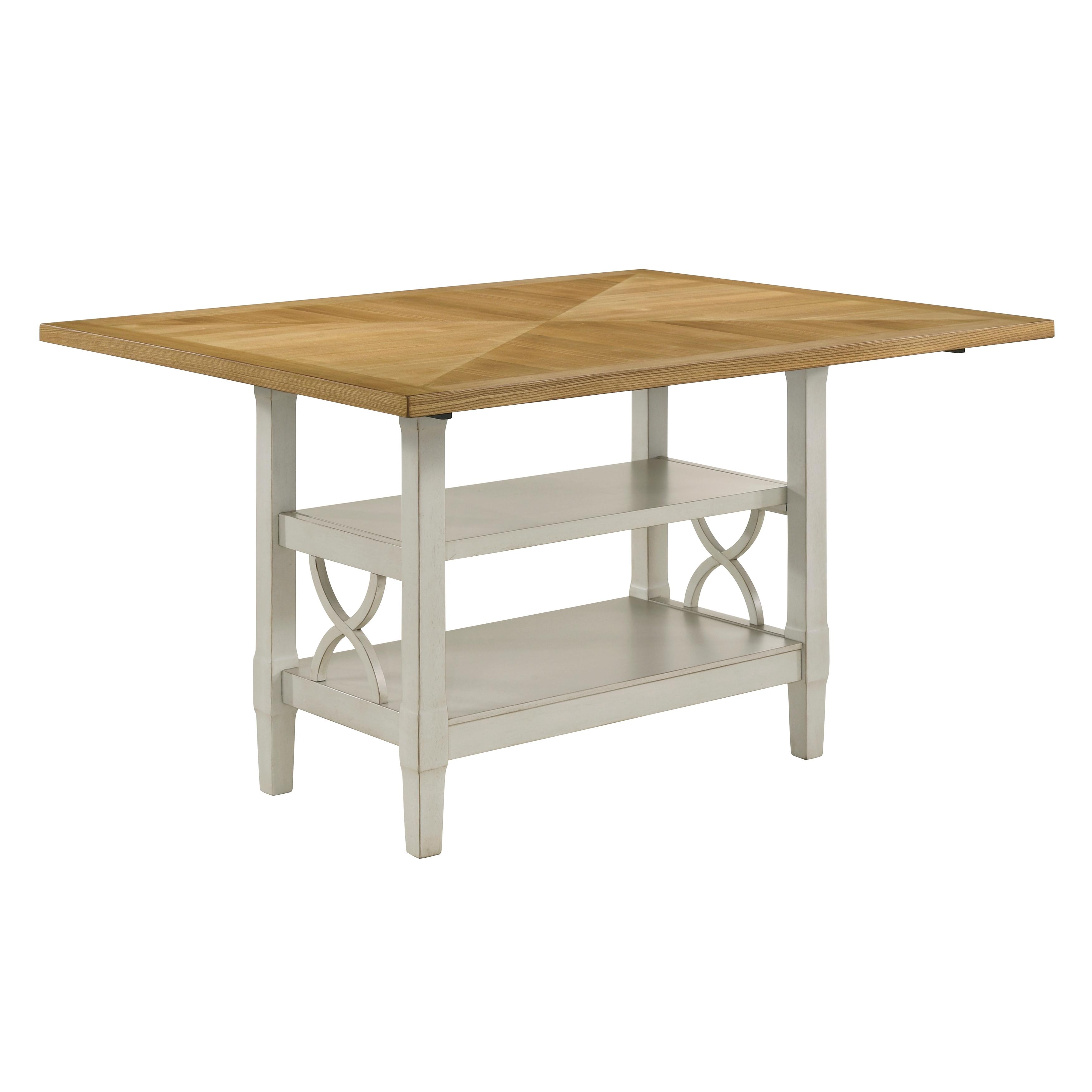 

    
Traditional Gray Wood Counter Height Table Set 7PCS Homelegance Maribelle 5910-36*-7PCS
