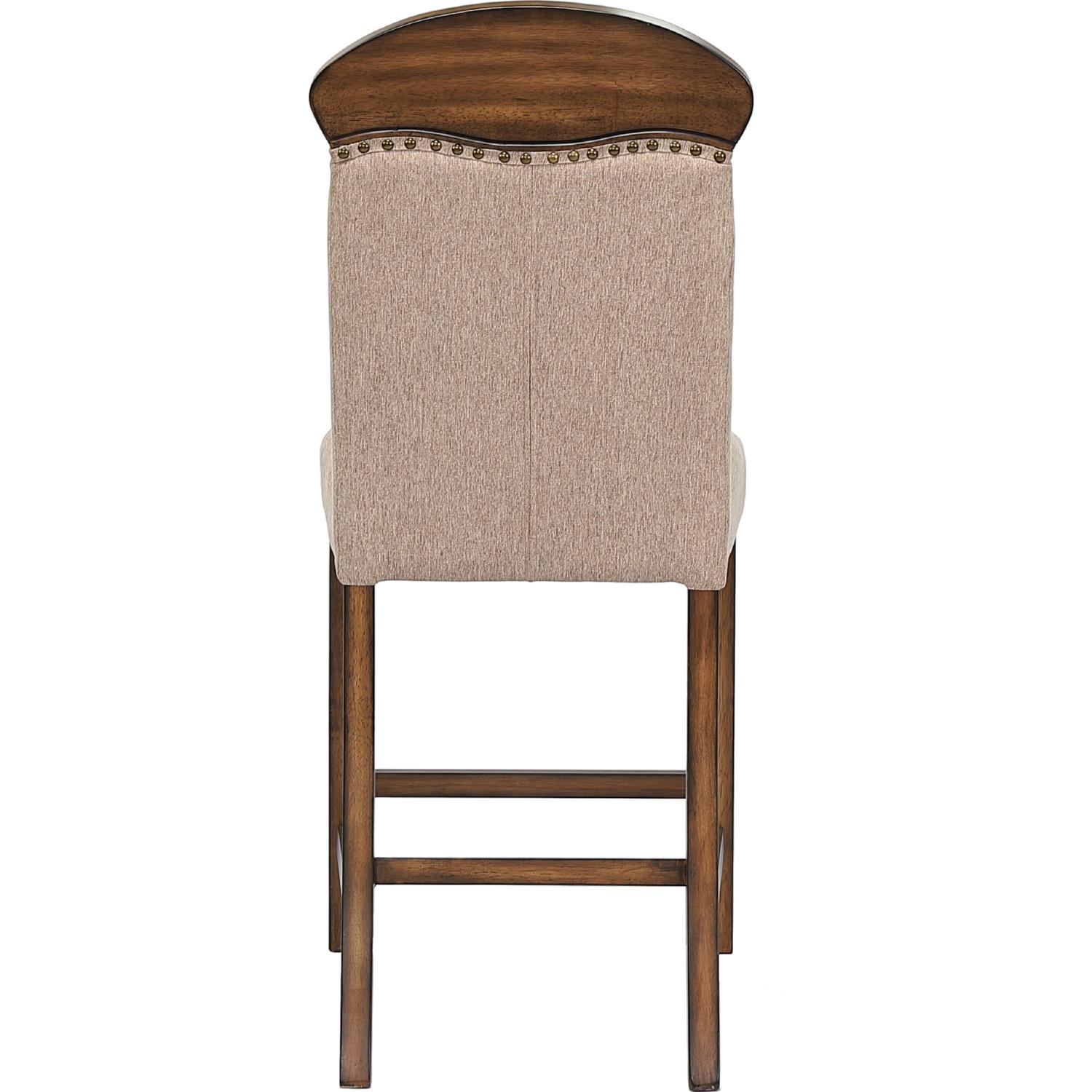 

    
Acme Furniture Maurice Counter Chair Set Brown Oak 72462-2pcs
