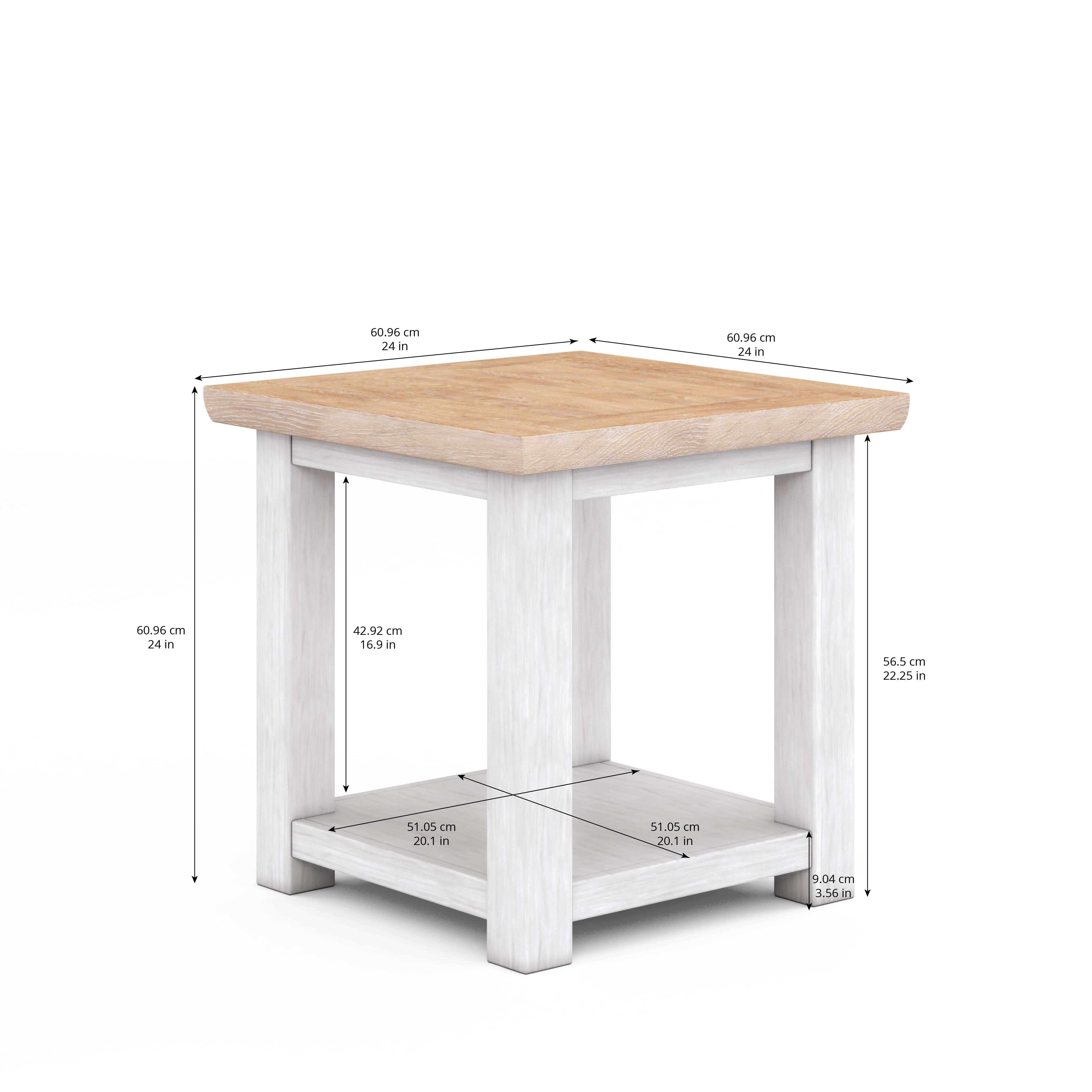 

    
a.r.t. furniture Post End Table Oak/White 288303-2340
