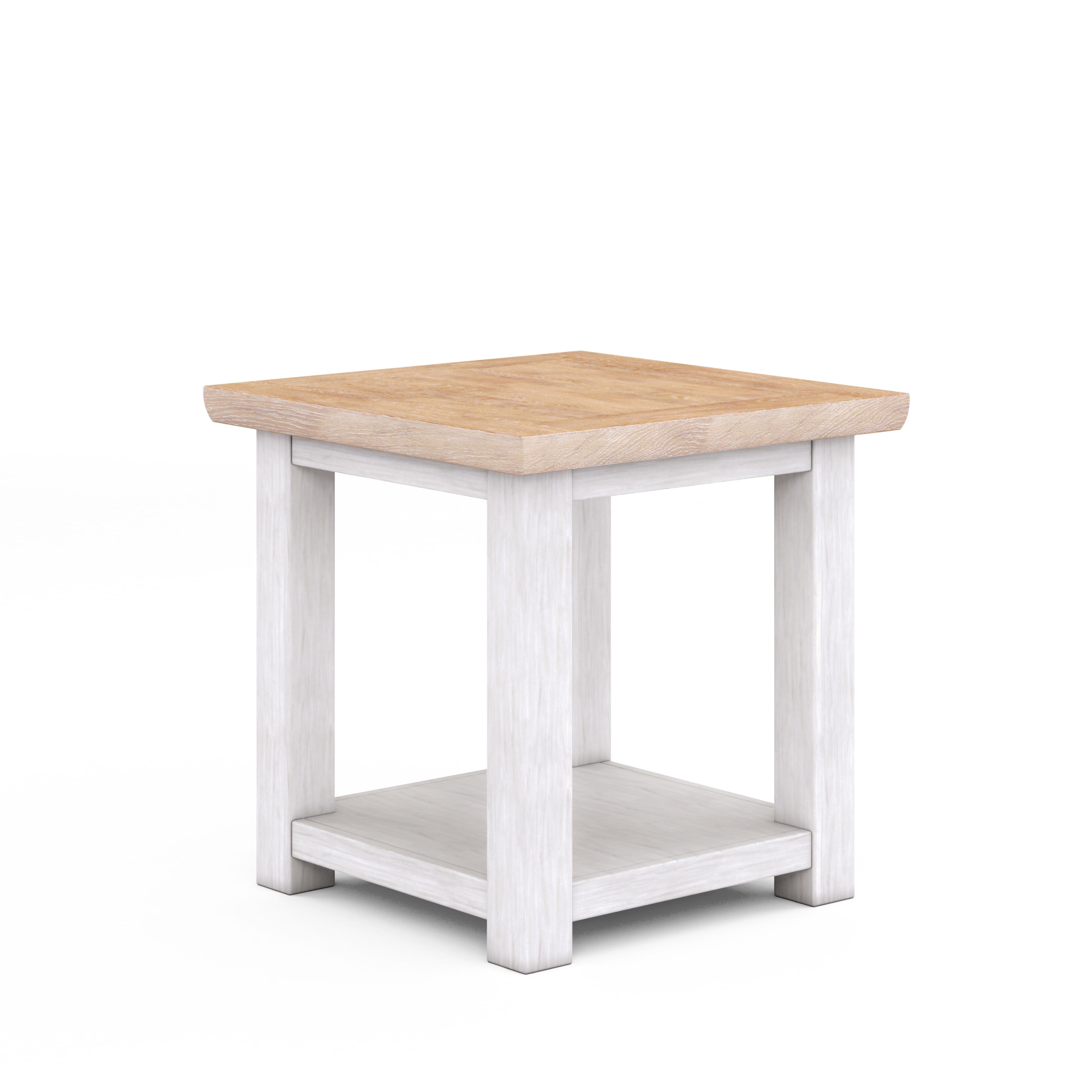 

    
Traditional Oak & White End Table by A.R.T. Furniture Post
