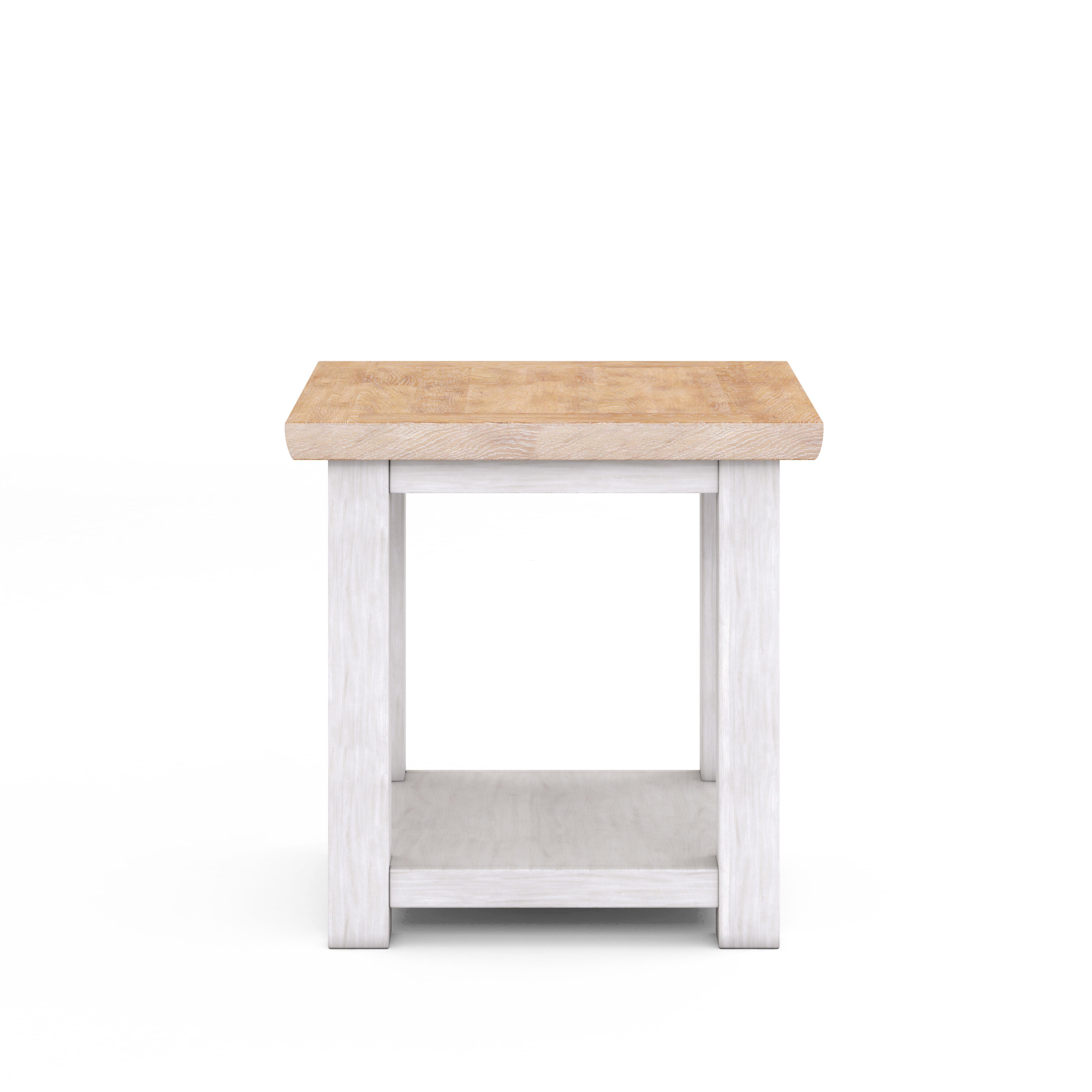Modern, Transitional End Table Post 288303-2340 in Oak, White 