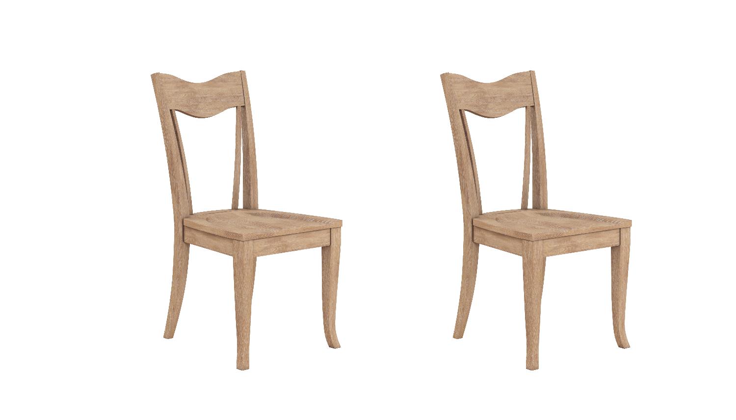Modern, Transitional Dining Chair Set Post 288206-2355-2pcs in Oak 