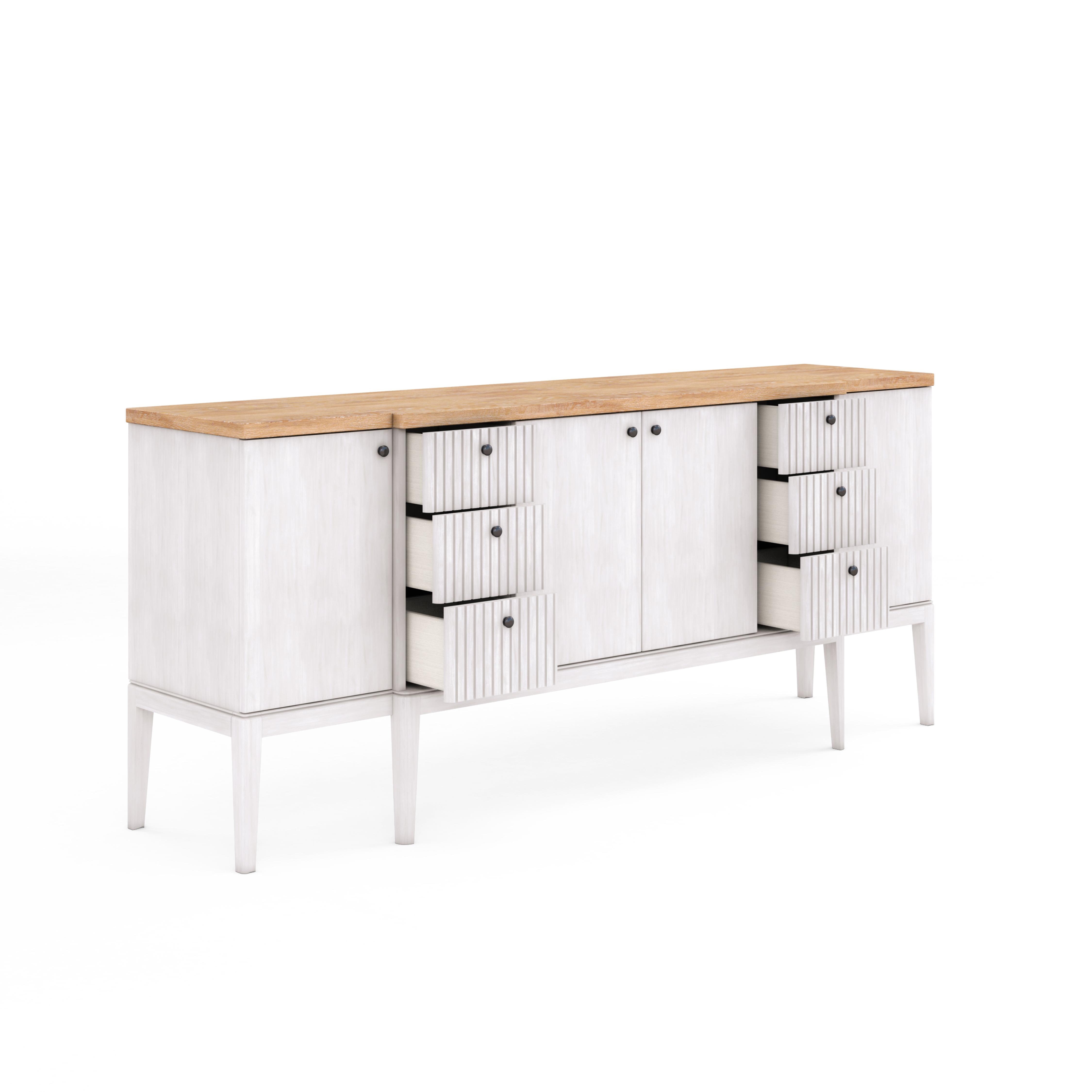 

    
a.r.t. furniture Post Sideboard w/Mirror Oak 288251-2341-2pcs
