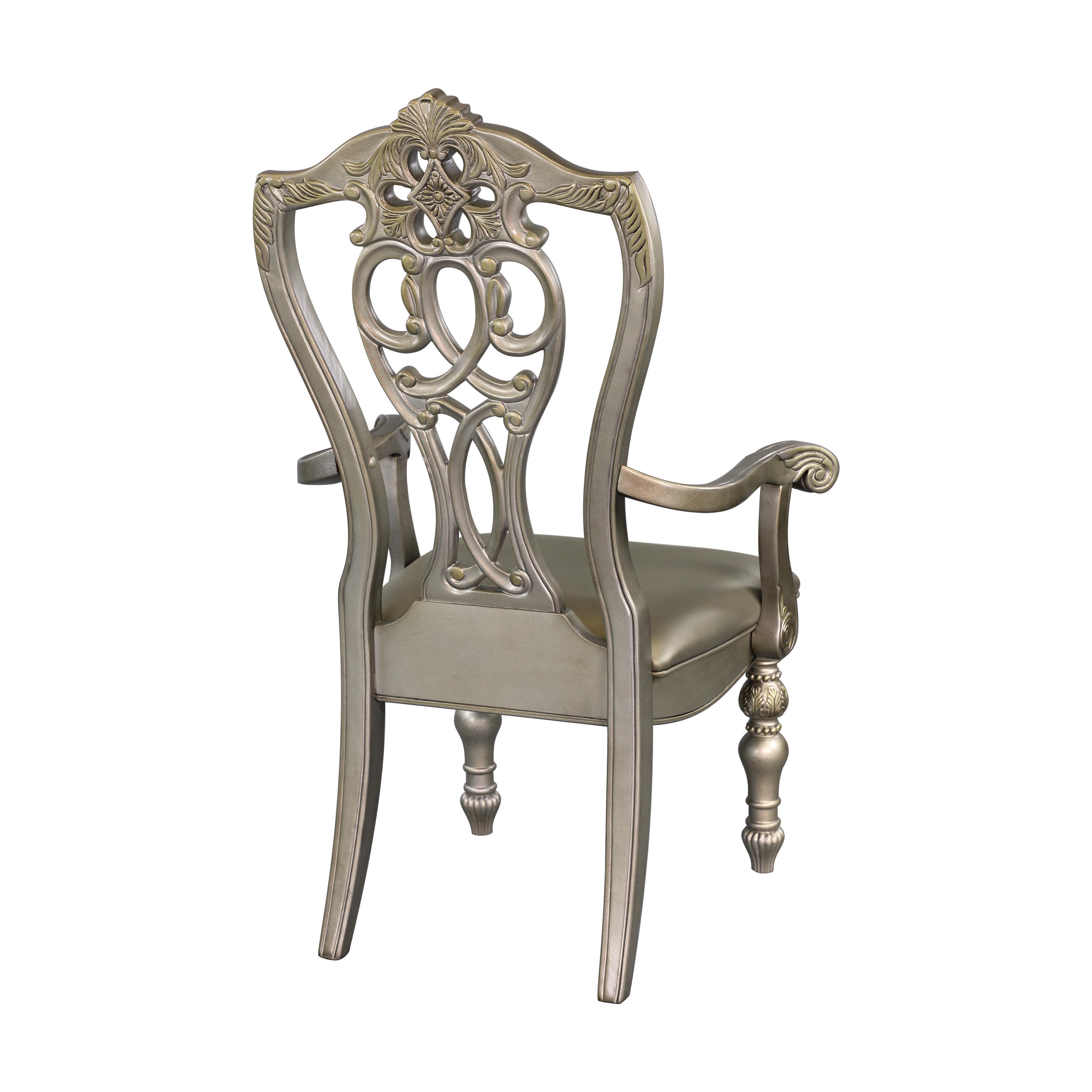 

    
Homelegance 1824PGA Catalonia Arm Chair Set Gold 1824PGA
