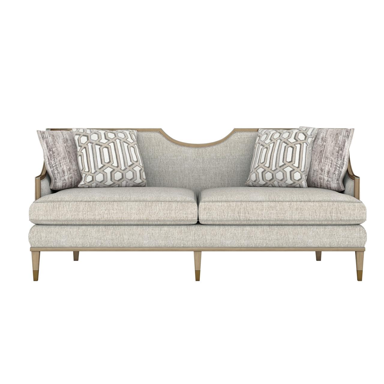 Casual, Transitional Sofa Intrigue Harper 161501-7006AA in Quartz Fabric