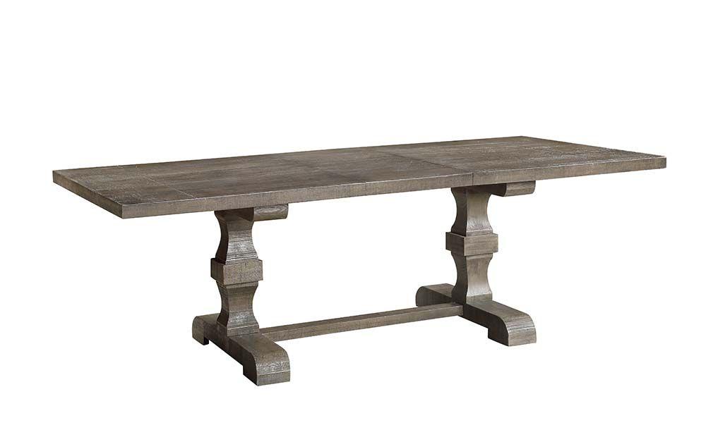 Traditional, Rustic Drop Leaf Kitchen Table Landon DN00950 in Gray 