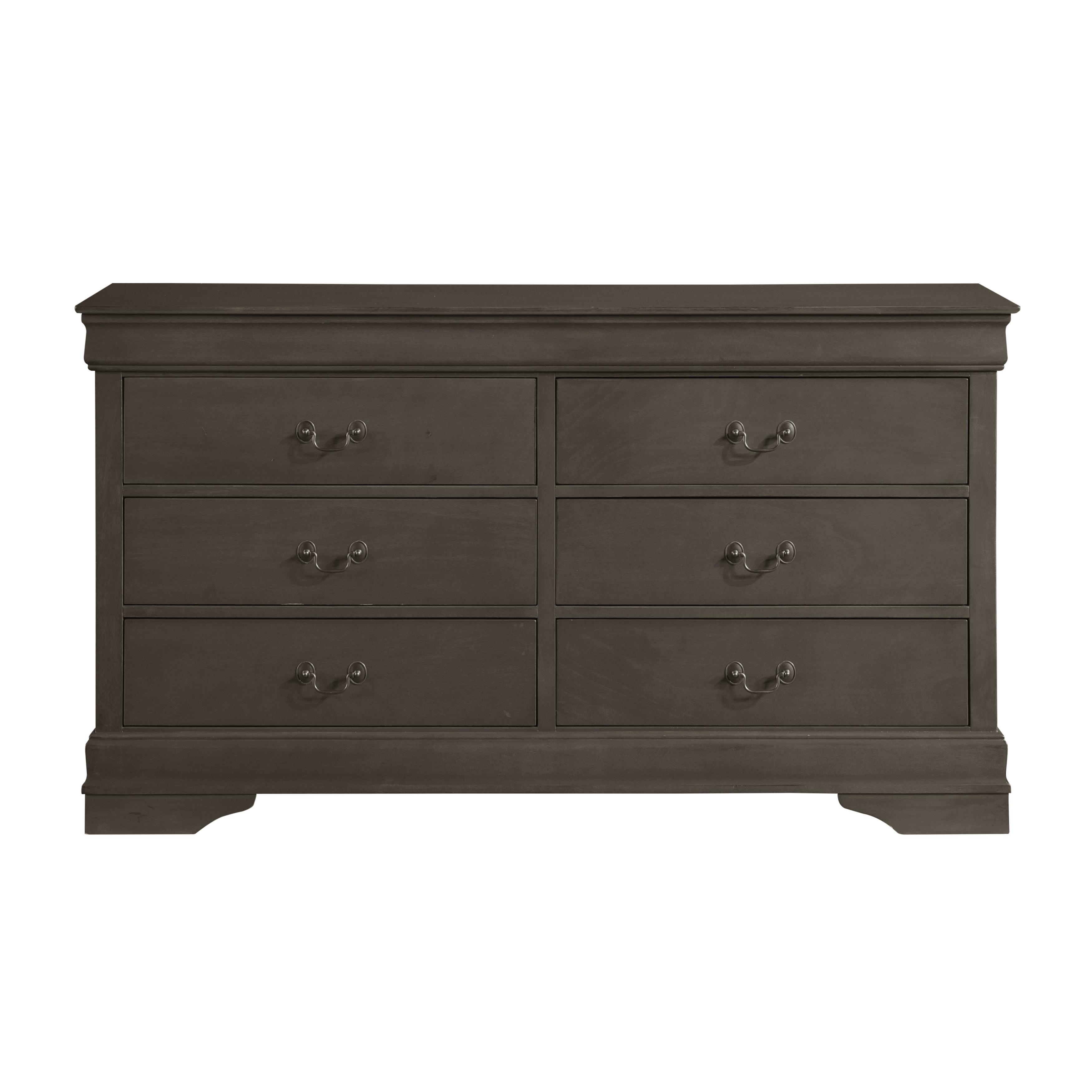 

    
Traditional Stained Gray Wood Dresser w/Mirror Homelegance 2147SG-5*6 Mayville
