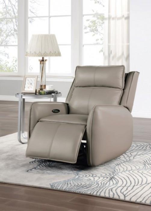 Traditional Power Reclining Chair Greystone Power Reclining Chair CM6544LG-CH-PM-С CM6544LG-CH-PM-С in Taupe 