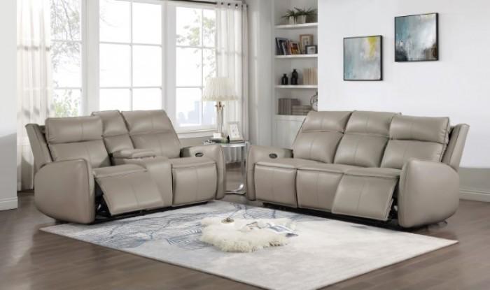 Traditional Power Reclining Living Room Set Greystone Power Reclining Living Room Set 2PCS CM6544LG-SF-PM-S-2PCS CM6544LG-SF-PM-S-2PCS in Taupe 