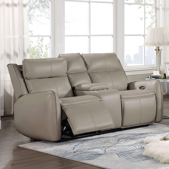 

    
Traditional Taupe Solid Wood Power Reclining Loveseat Furniture of America Greystone CM6544LG-LV-PM-L
