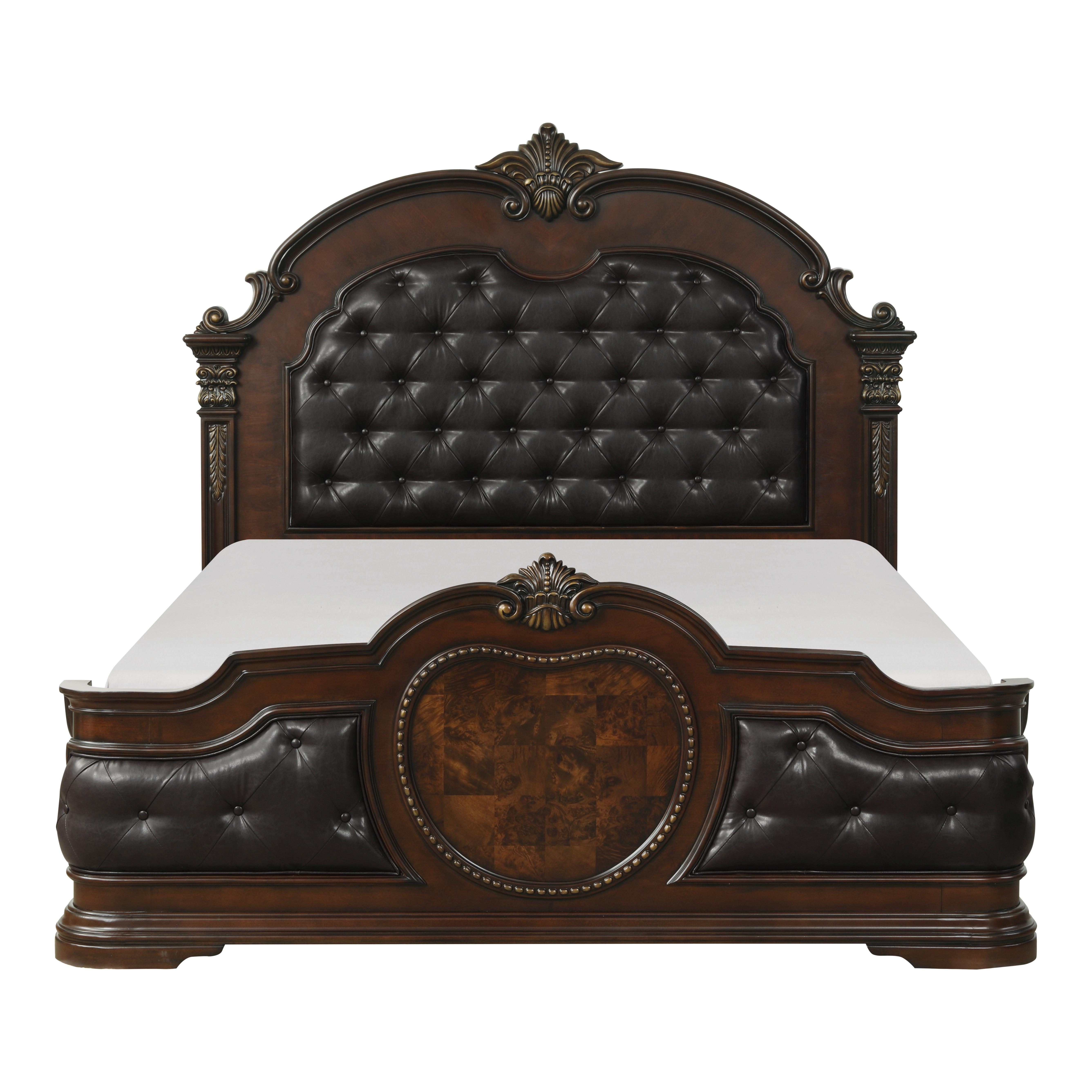 

    
Traditional Warm Cherry Wood CAL Bed Homelegance 1919K-1CK* Antoinetta
