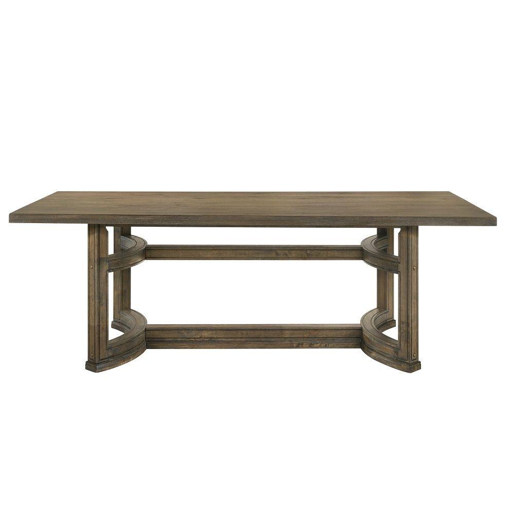 

    
Traditional Weathered Oak Composite Wood Dining Table Acme Parfield DN01807-DT
