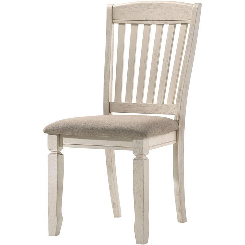 

    
Traditional Weathered Oak & Cream 2 Dining Chairs by Acme Fedele 77192-2pcs
