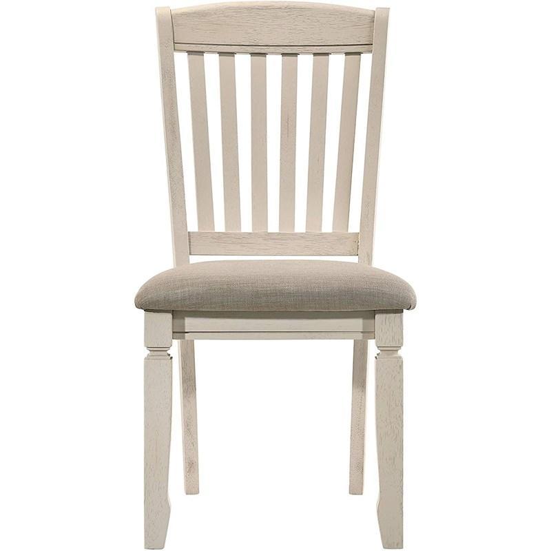

    
Traditional Weathered Oak & Cream 2 Dining Chairs by Acme Fedele 77192-2pcs

