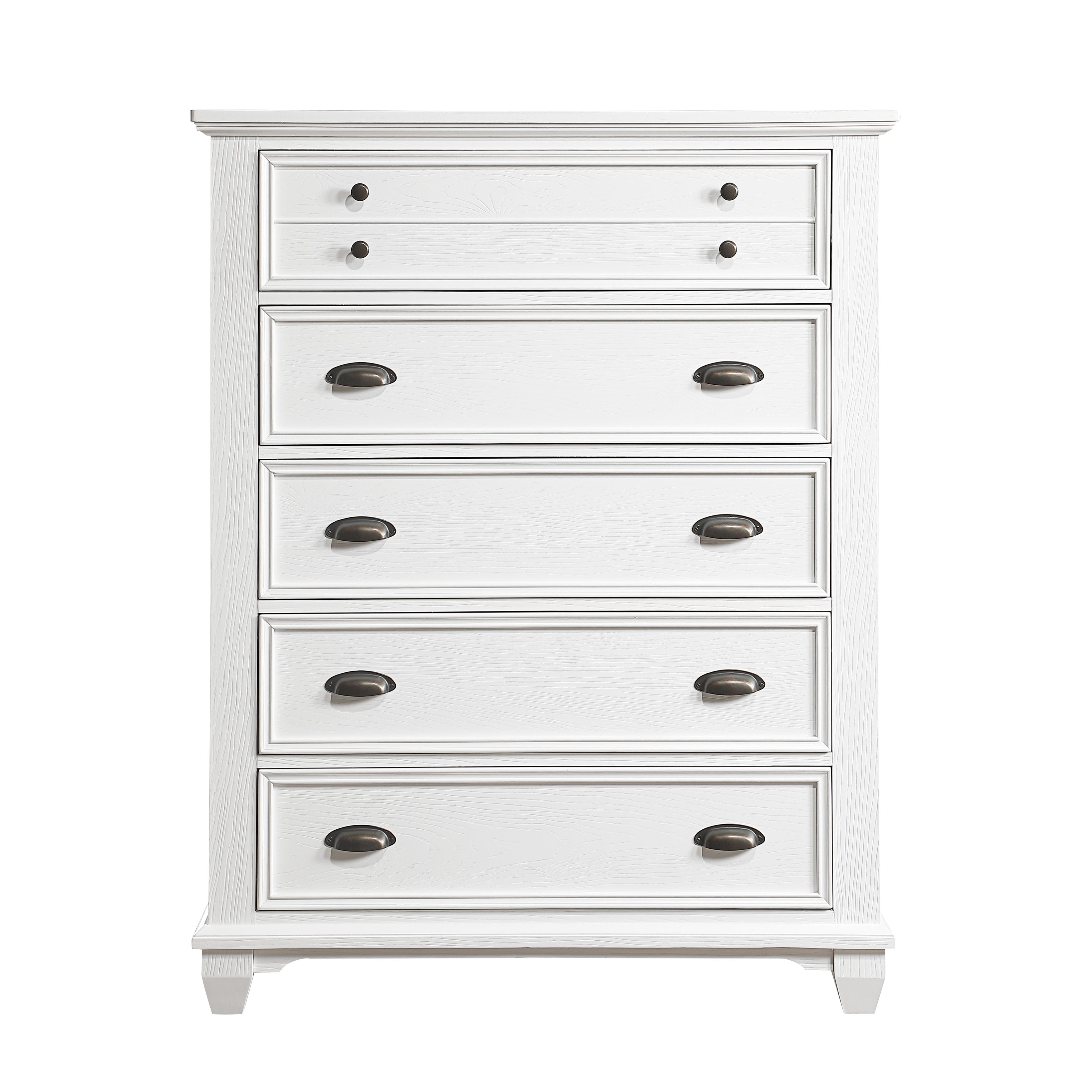 

    
Traditional White Finish Wood Chest Homelegance Mackinac Collection 1454-9-C
