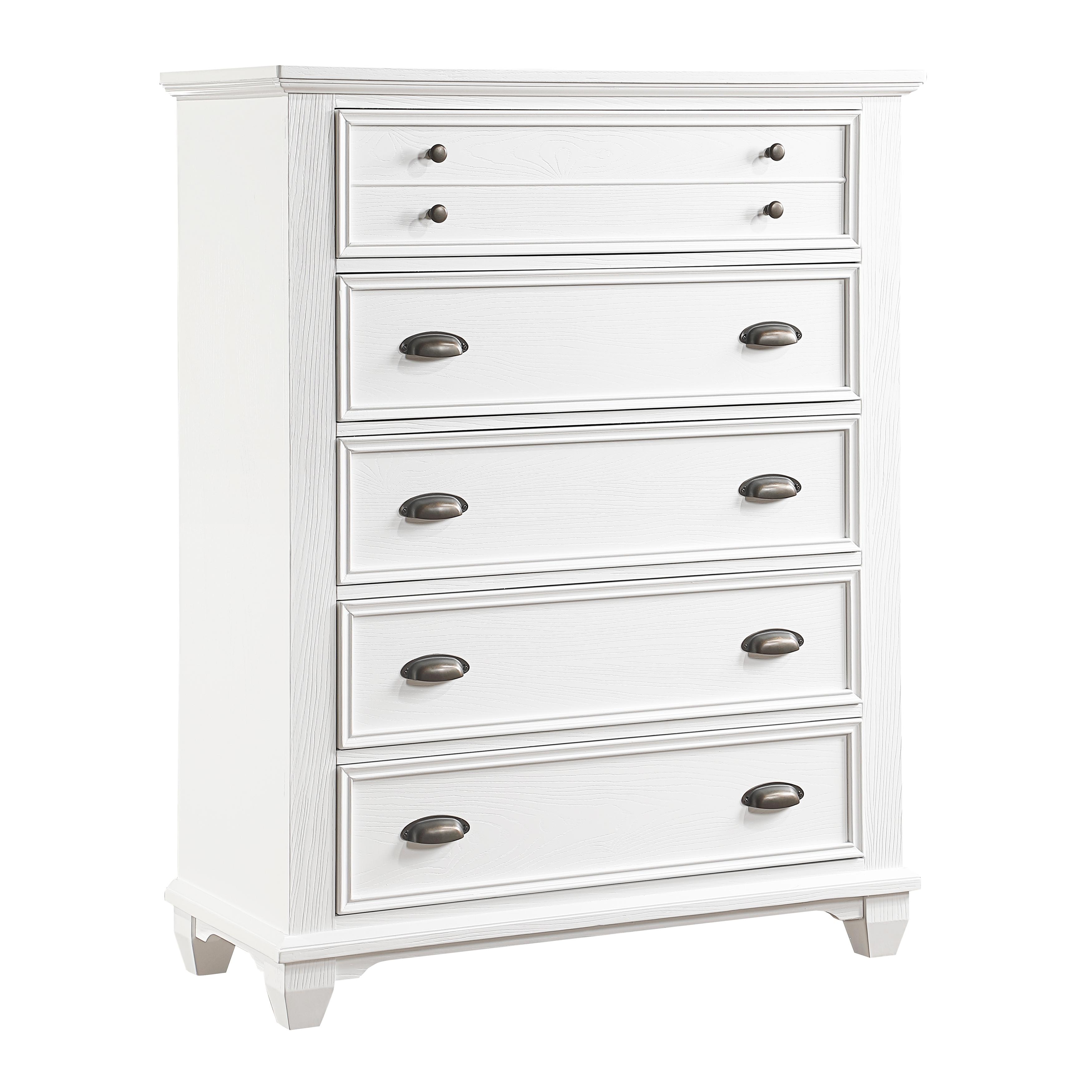 

    
Traditional White Finish Wood Chest Homelegance Mackinac Collection 1454-9-C

