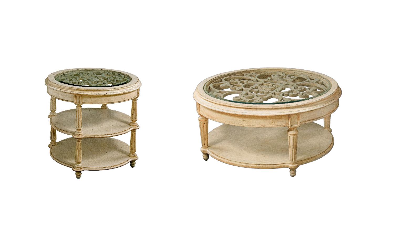 

    
Natural Finish Round Coffee Table + End Table by A.R.T. Furniture Provenance
