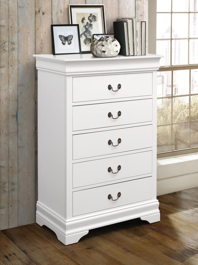 

    
204691F-6PC Traditional White Solid Hardwood Full Bedroom Set 6pcs Coaster 204691F Louis Philippe
