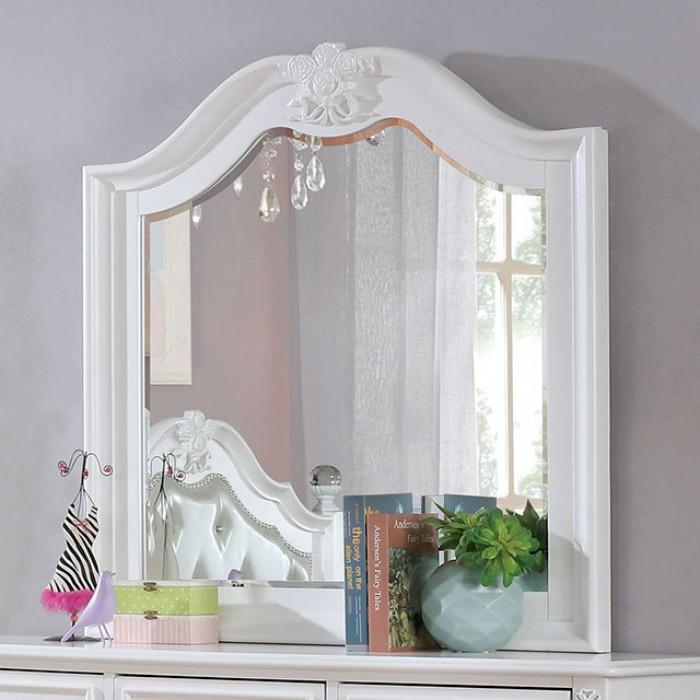 

    
Traditional White Solid Wood Dresser With Mirror Furniture of America Belva CM7174D-D-2PCS
