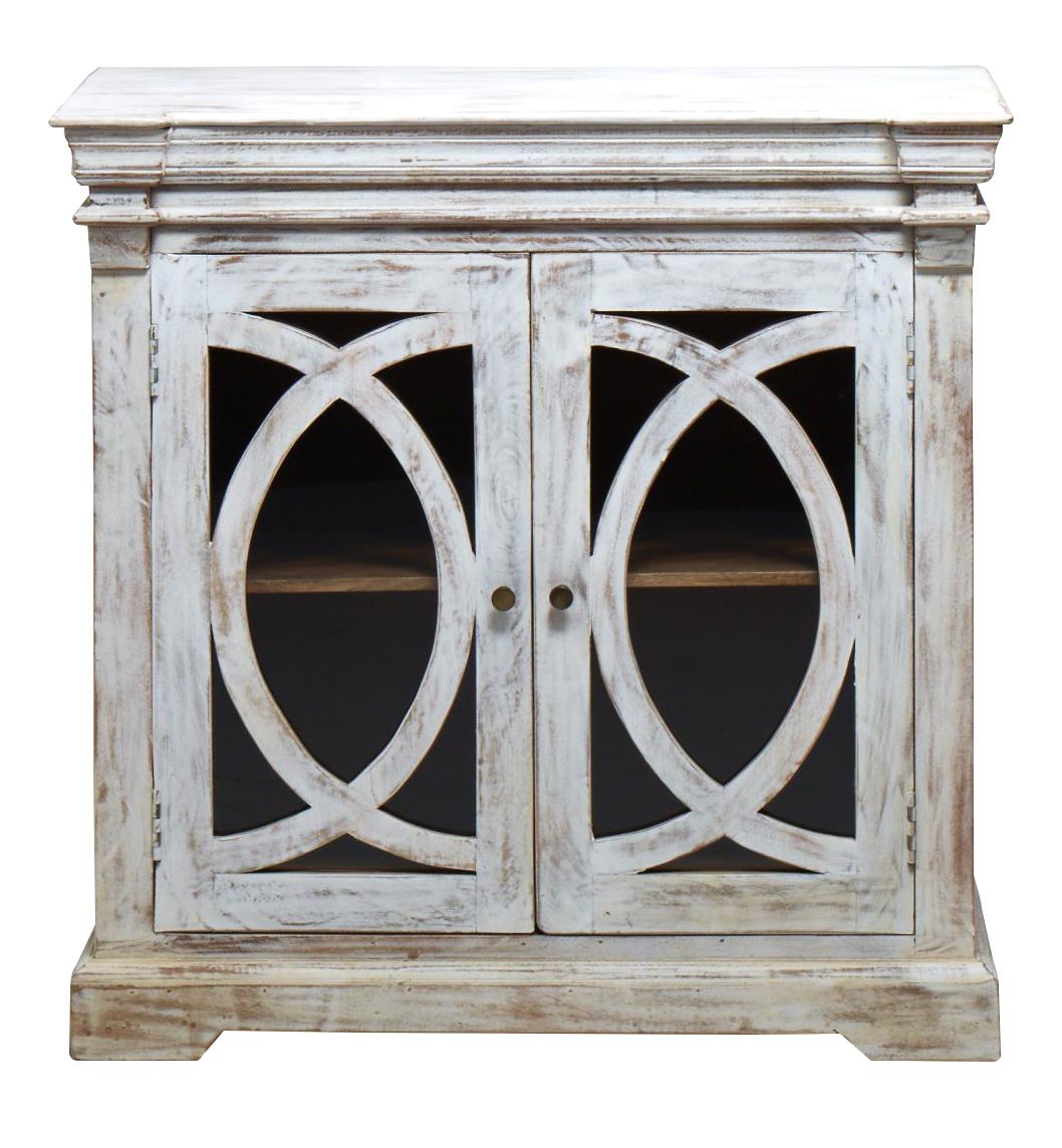 

    
Traditional White Wash Solid Mango & Glass Cabinet JAIPUR HOME GP-6249 Witt
