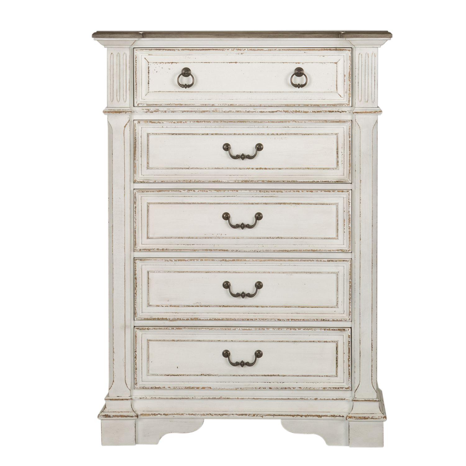 Traditional Bachelor Chest Abbey Park 520-BR41 520-BR41 in White 
