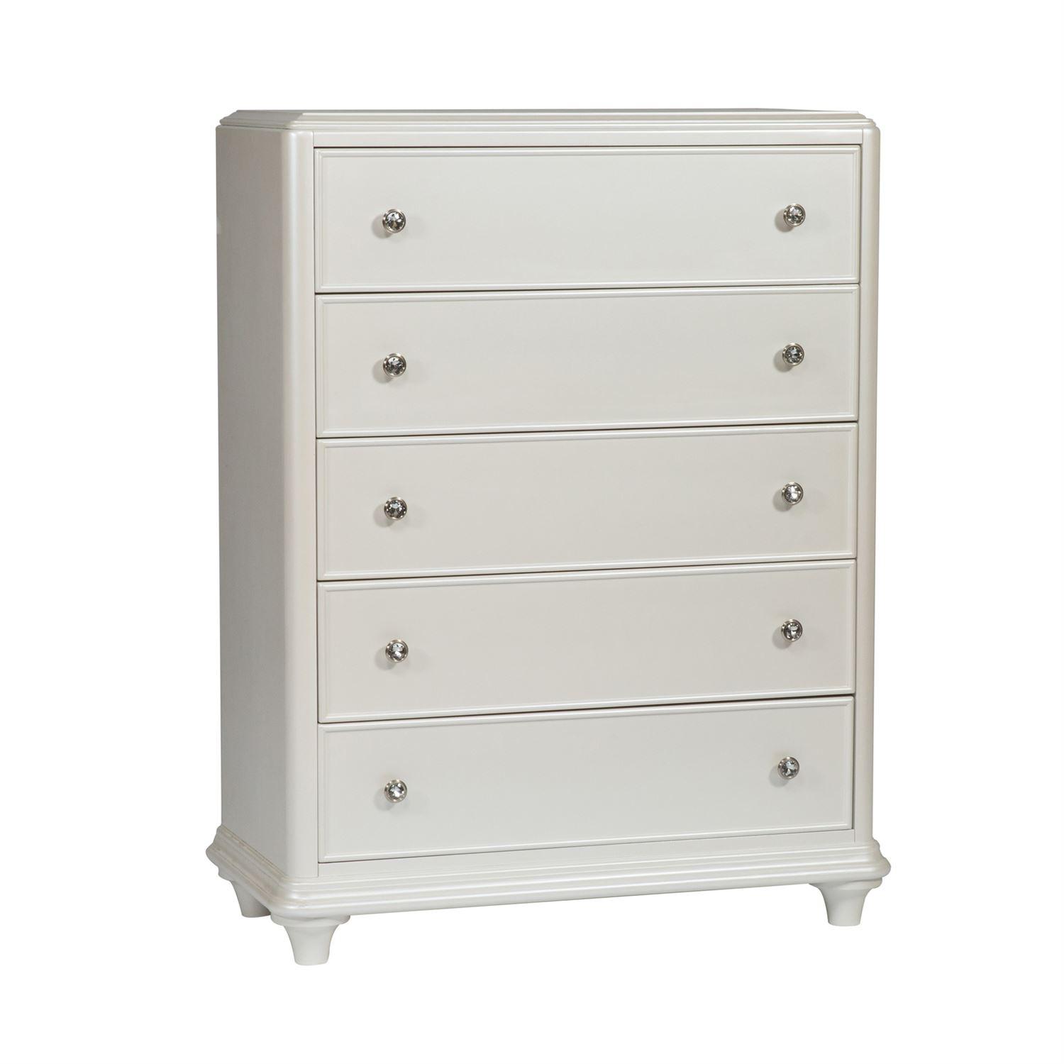 Traditional Bachelor Chest Stardust  (710-YBR) Bachelor Chest 710-BR40 in White 
