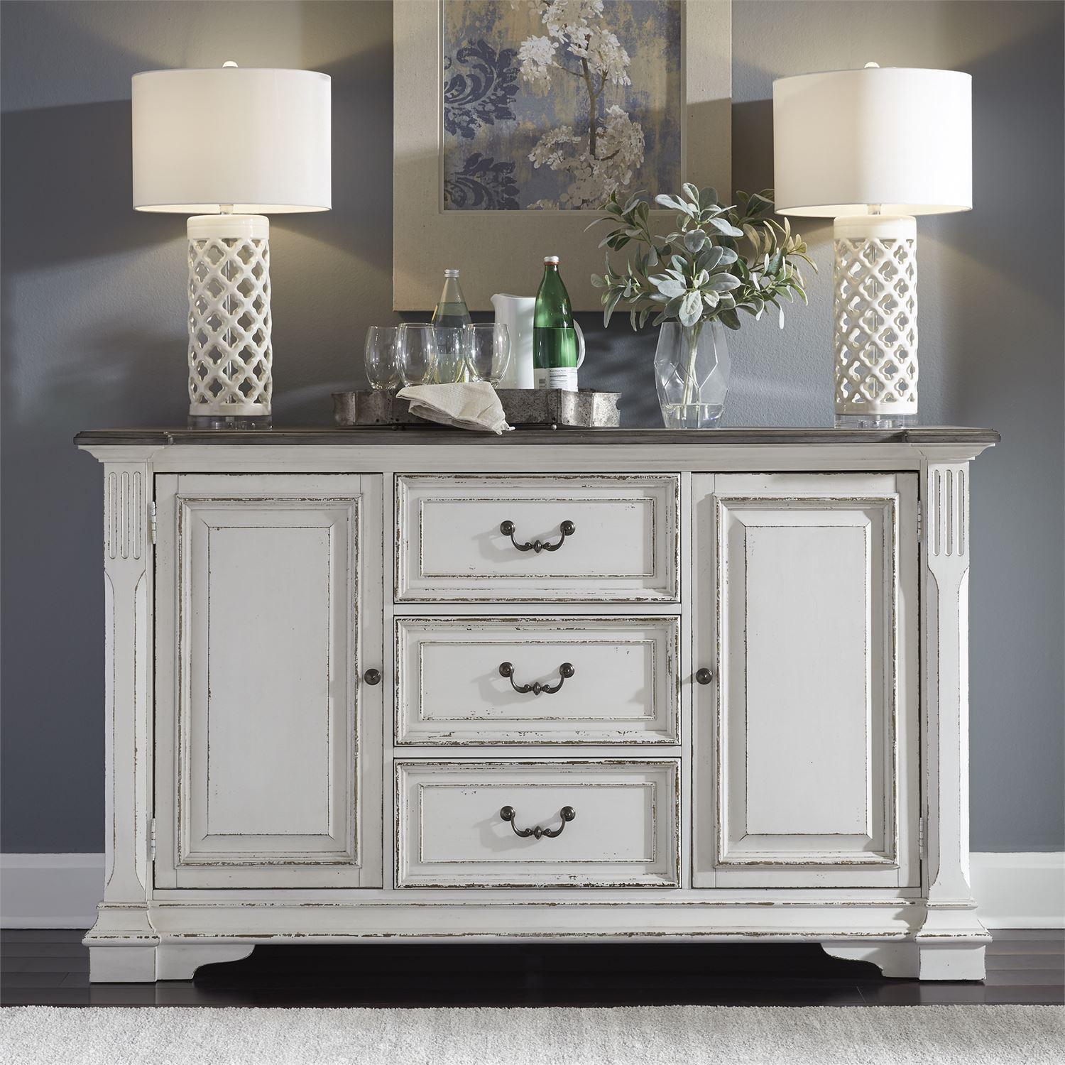 Traditional Buffet Abbey Park 520-CB6640 520-CB6640 in White 