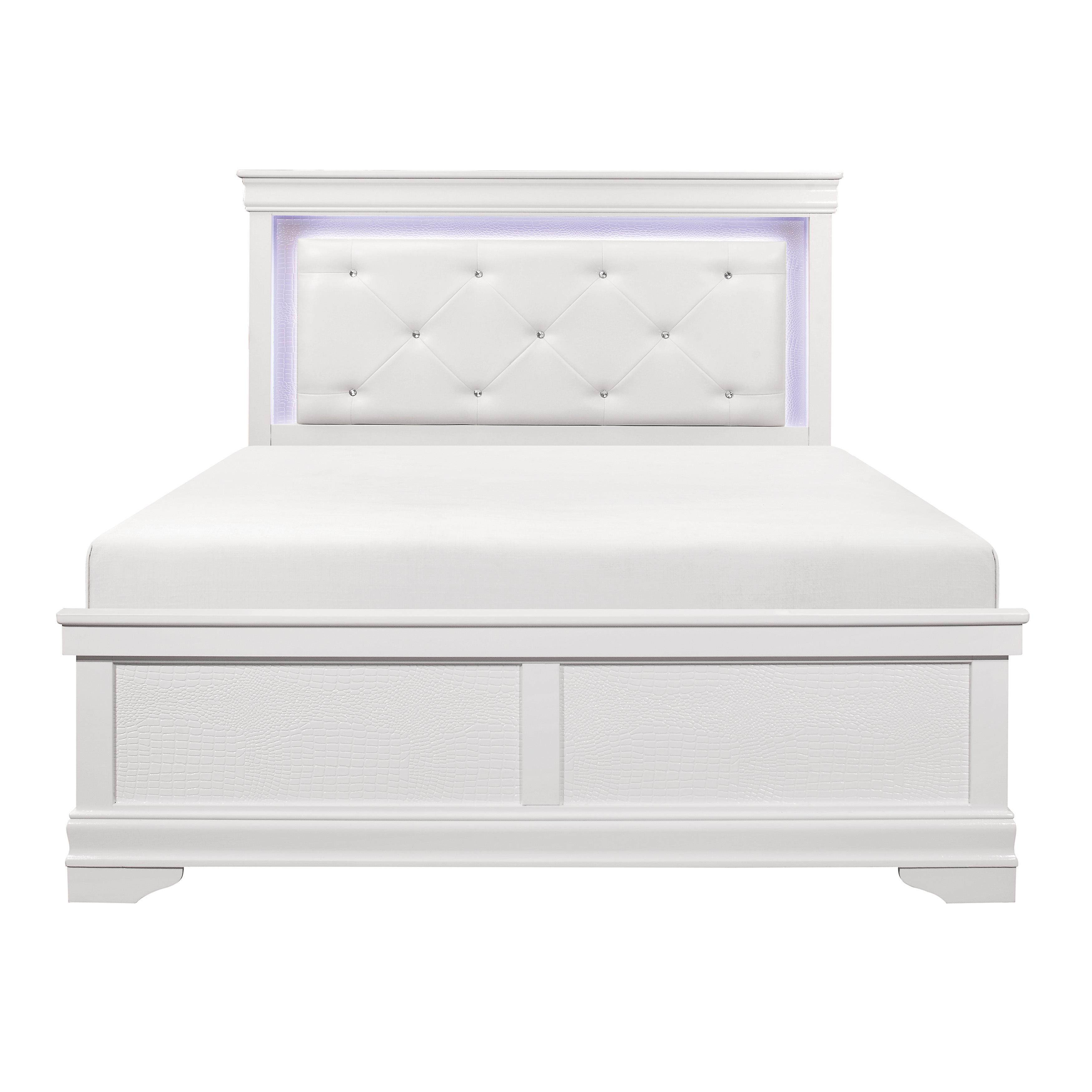 

    
Traditional White Wood CAL Bed Homelegance 1556WK-1CK* Lana
