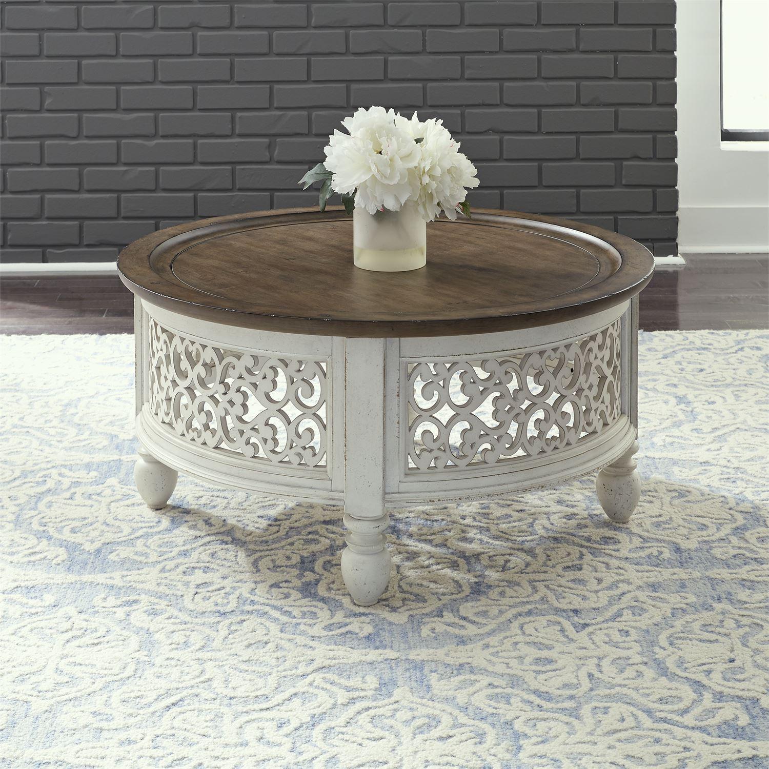 

    
Traditional White Wood Coffee Table 698-OT1011 Liberty Furniture

