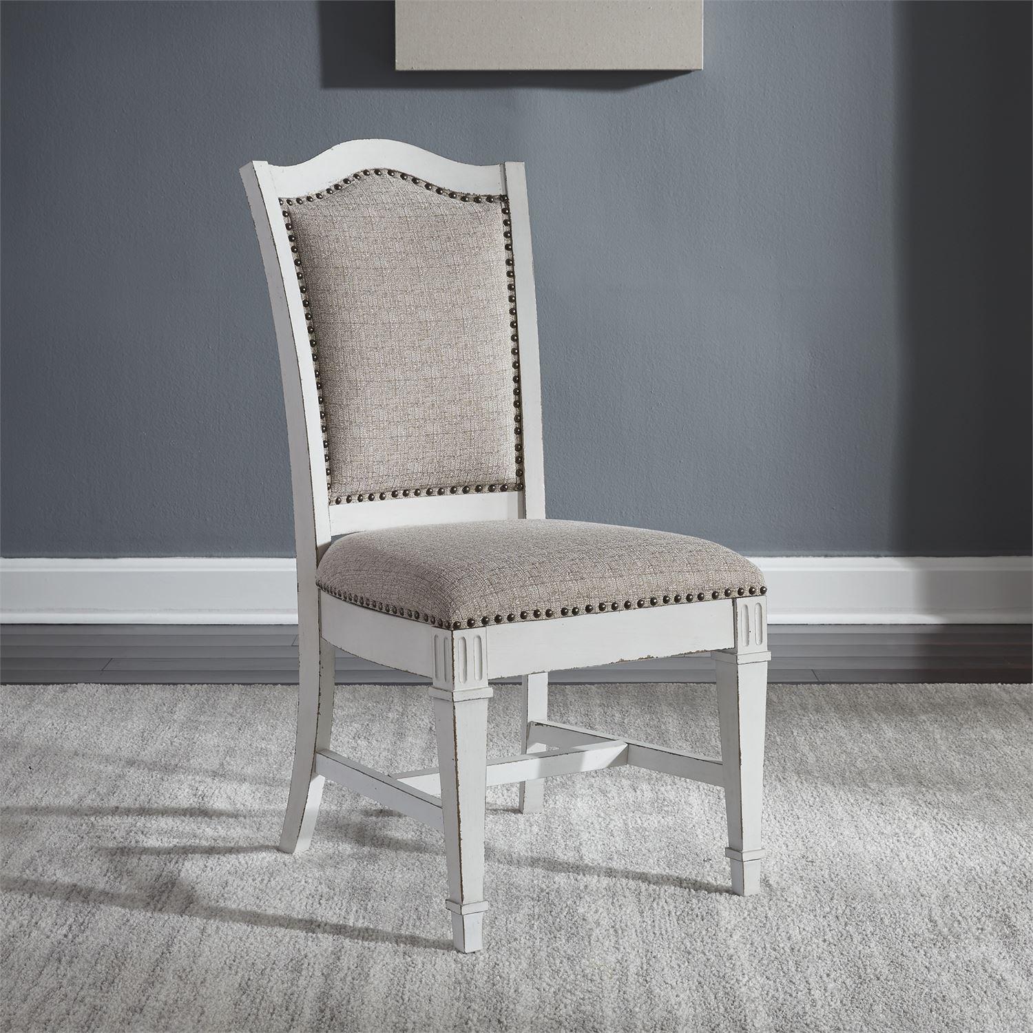 

    
Traditional White Dining Chairs Set 2 Abbey Park 520-C6501S Liberty Furniture

