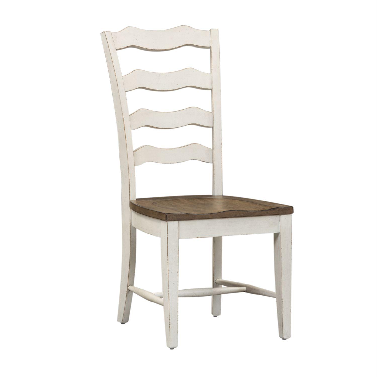 Traditional Dining Side Chair Parisian Marketplace  (698-DR) Dining Side Chair 698-C2000S in White 