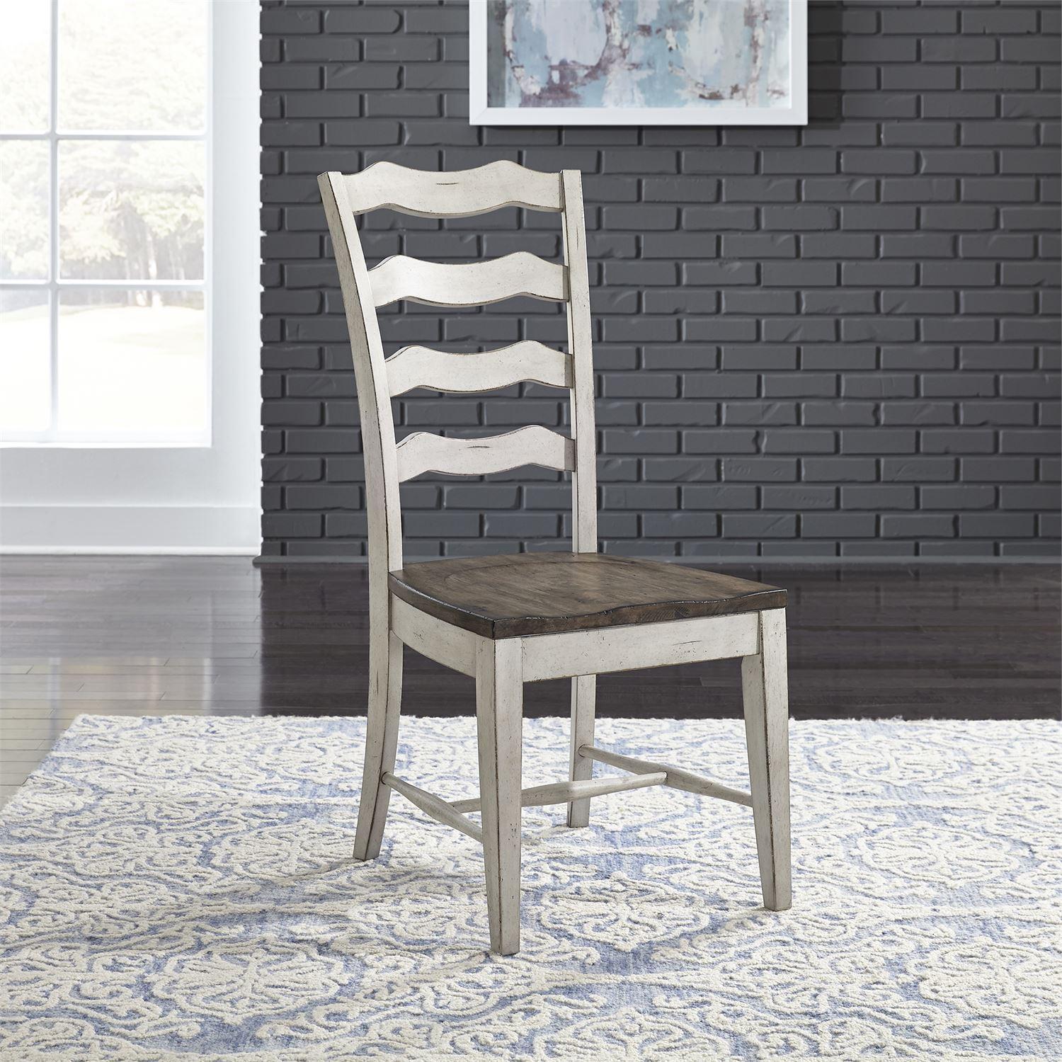 

    
Traditional White Wood Dining Side Chair 698-C2000S Liberty Furniture
