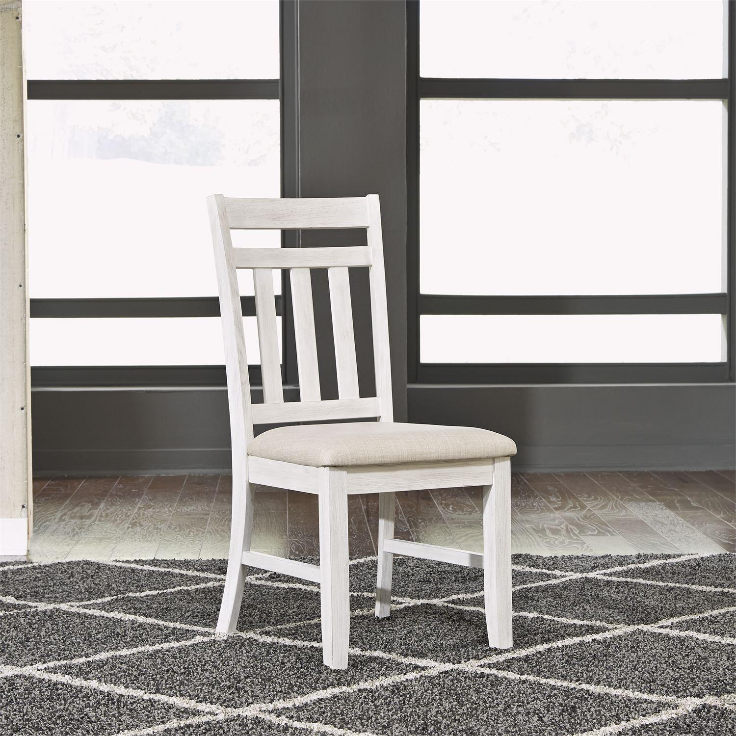 

    
Soft White Wash Finish Wood Dining Side Chairs 2pcs Summerville (171-CD) Liberty Furniture
