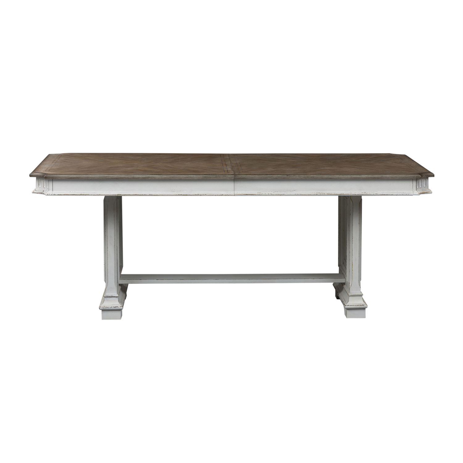 

    
520-DR-TRS Antique White Finish Wood Dining Table 520-DR-TRS Liberty Furniture
