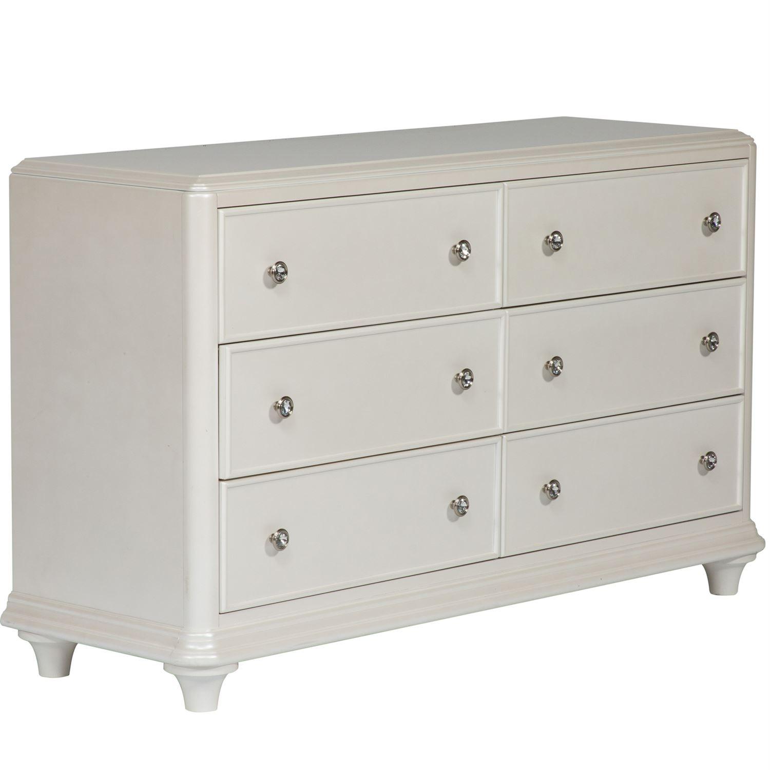 

    
Liberty Furniture Stardust  (710-YBR) Double Dresser Double Dresser White 710-BR30
