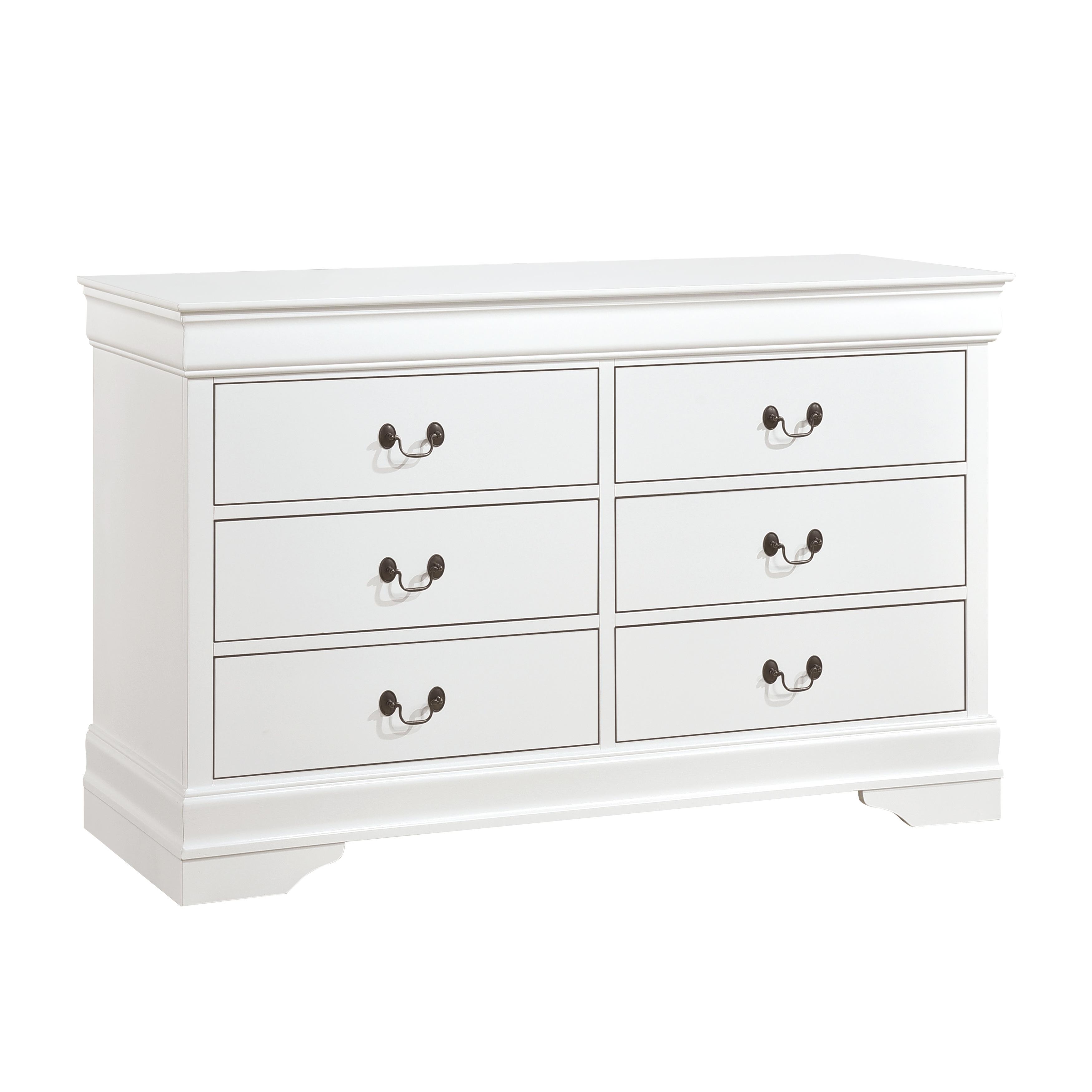 

    
Traditional White Wood Dresser Homelegance 2147W-5 Mayville
