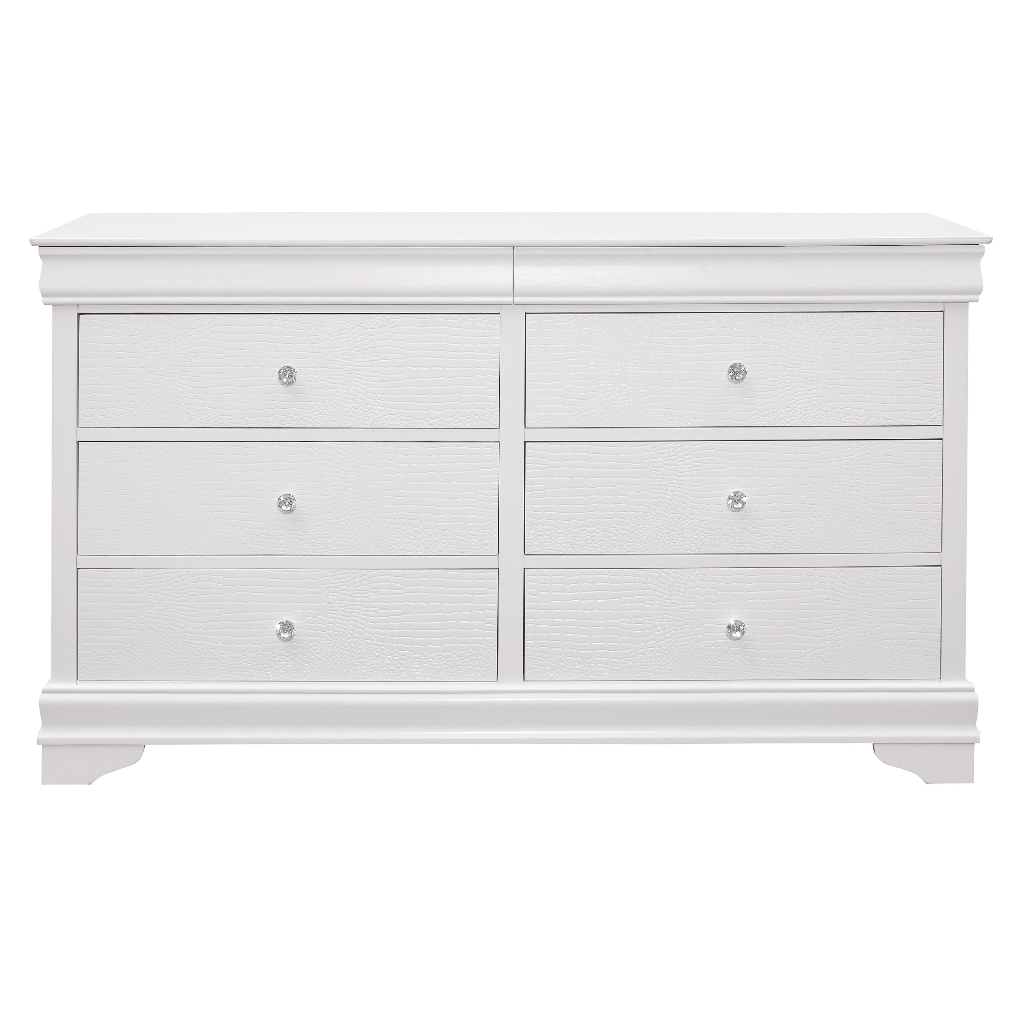 

                    
Homelegance 1556W-5*6-2PC Lana Dresser w/Mirror White  Purchase 
