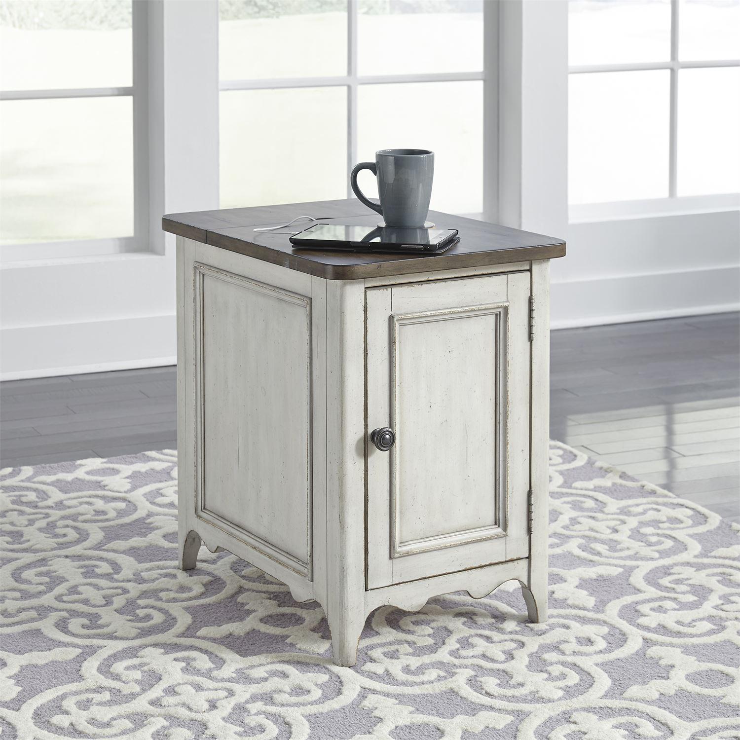 

    
Traditional White Wood End Table 698-OT1021 Liberty Furniture
