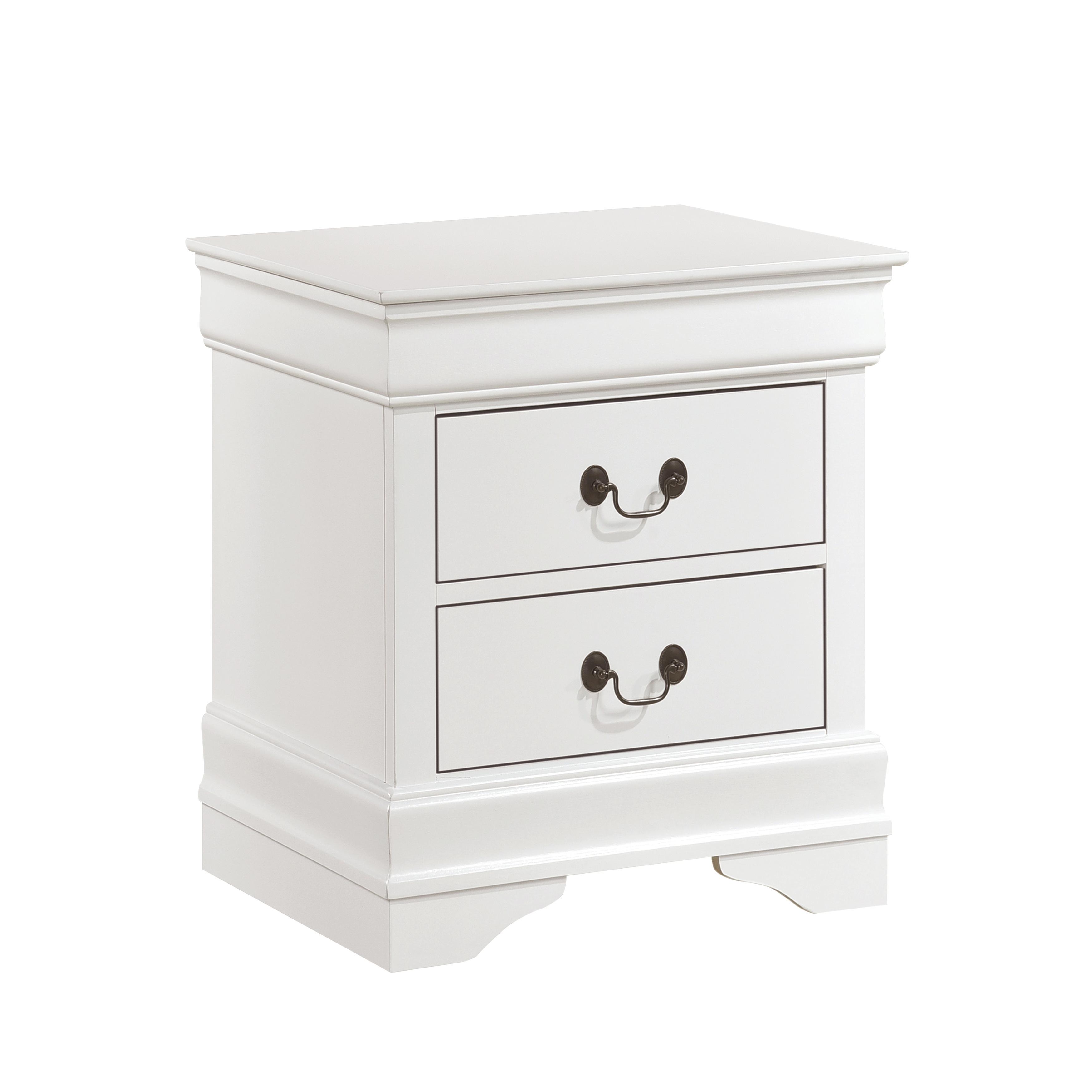 

    
Traditional White Wood Nightstand Homelegance 2147W-4 Mayville

