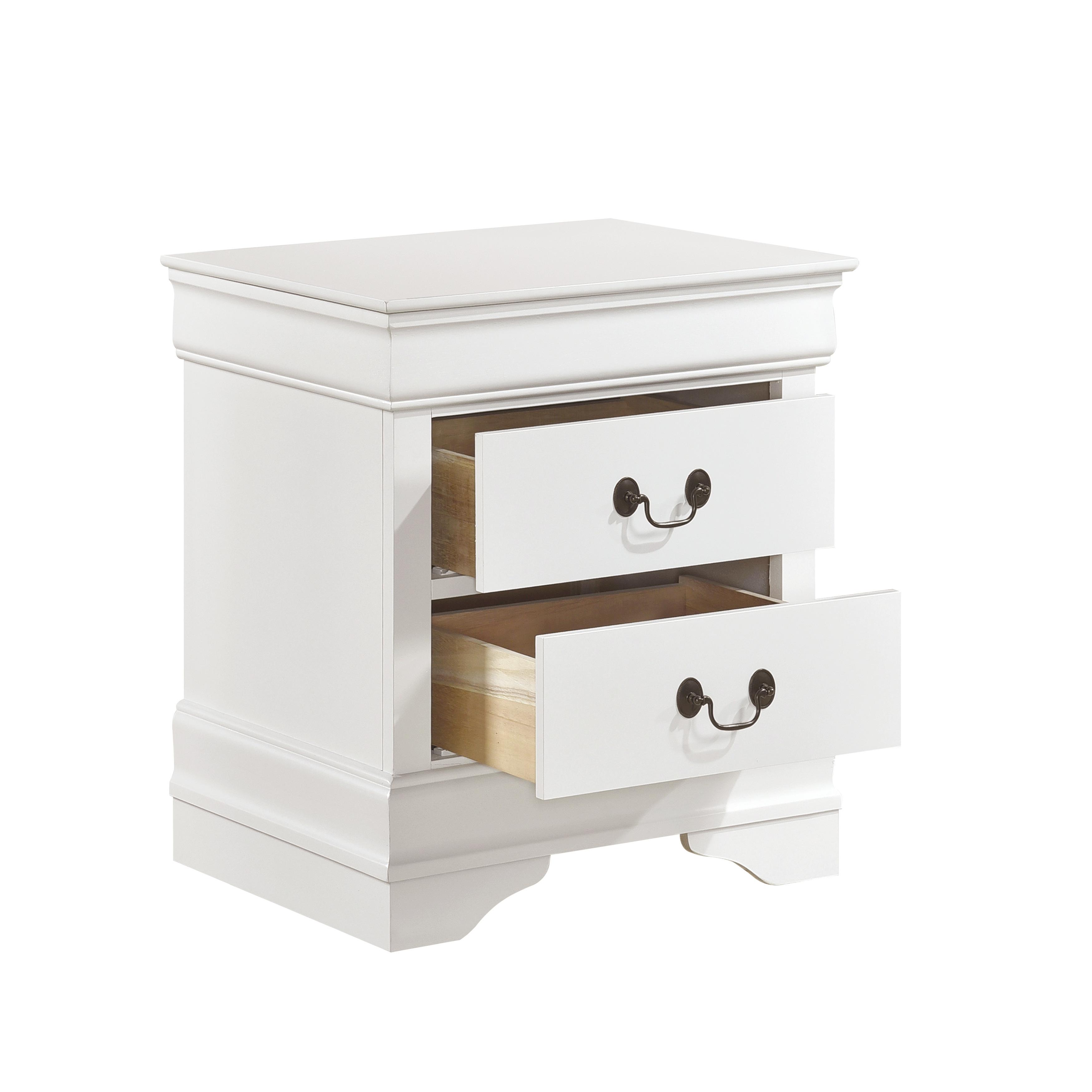 

    
Traditional White Wood Nightstand Homelegance 2147W-4 Mayville
