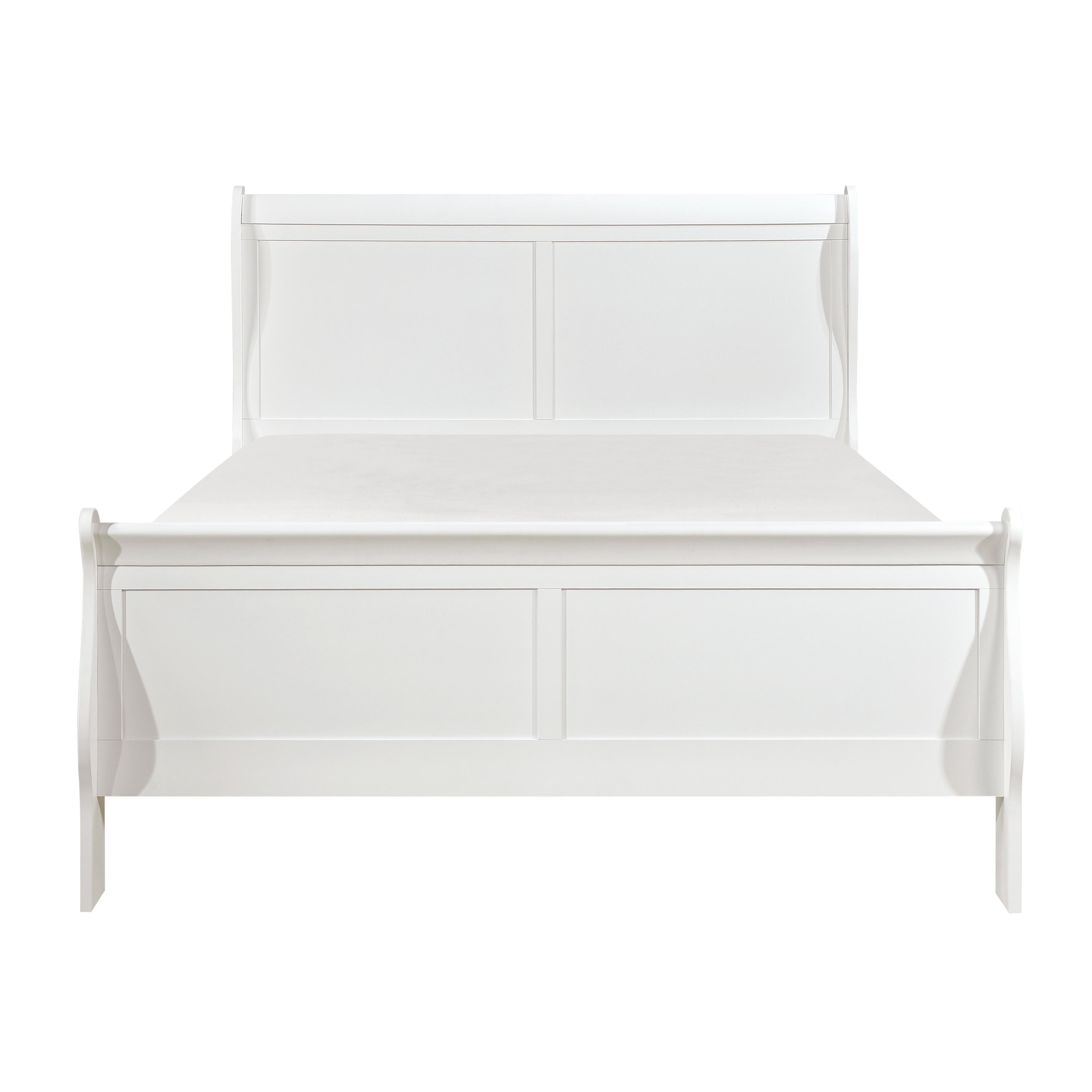 

    
Traditional White Wood Queen Bed Homelegance 2147W-1* Mayville
